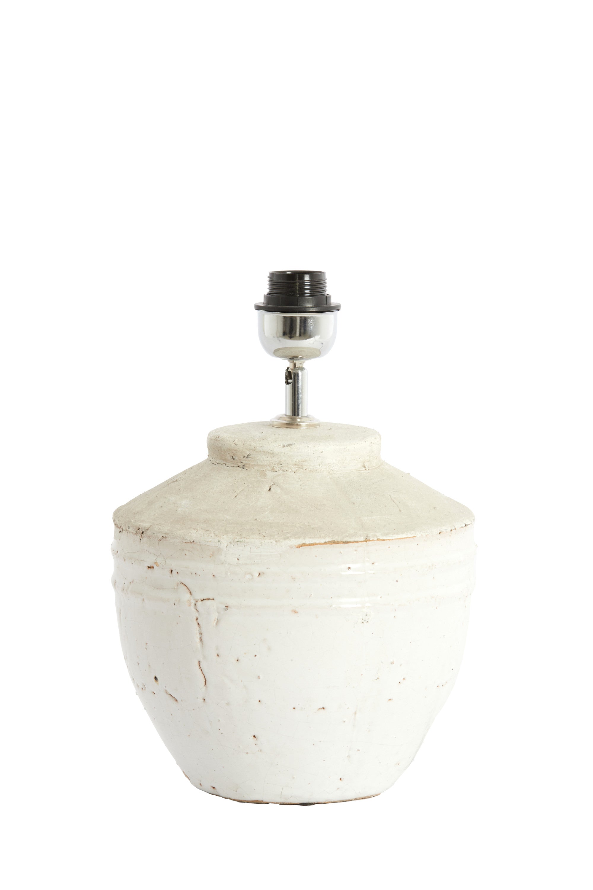 Toba Antique White Ceramic Table Lamp Base 35cm