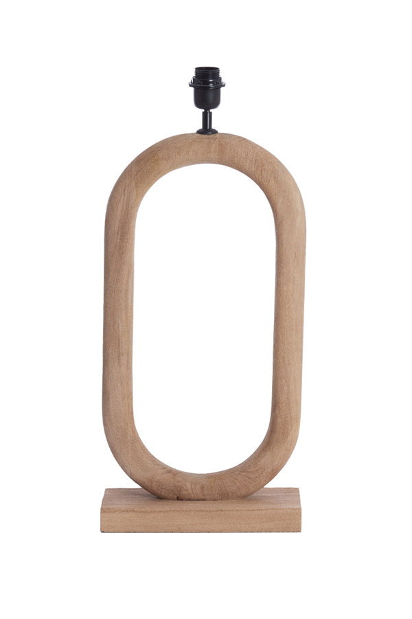 Paceco Matt Natural Wood Table Lamp Base 59cm