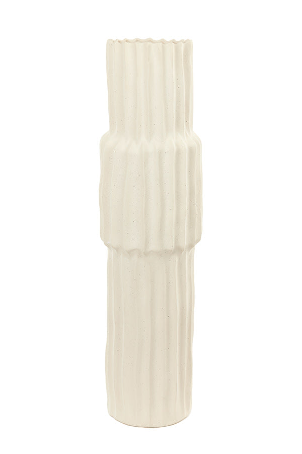 Longa Cream Ceramic Vase 72.5cm