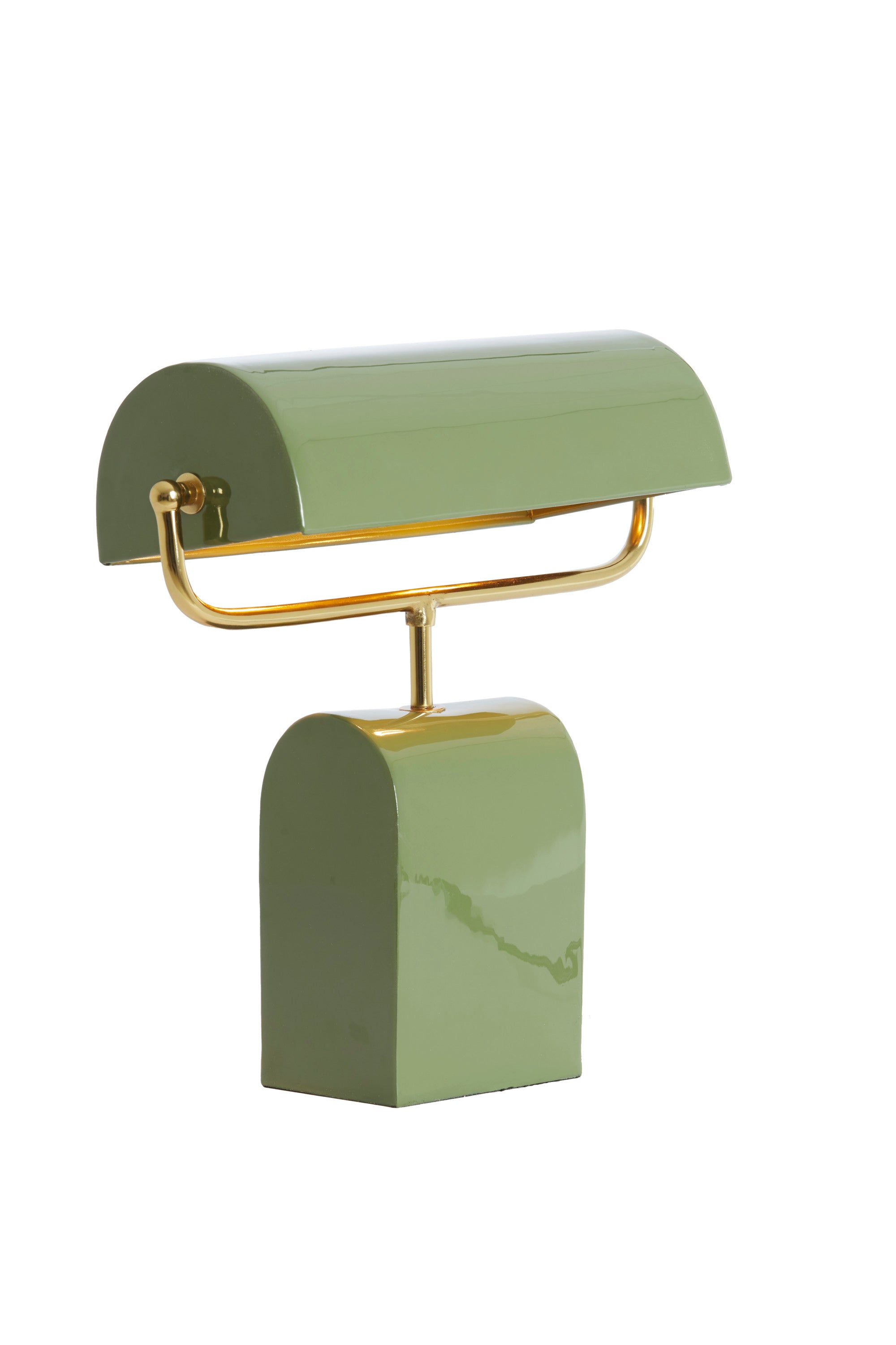 Cardona Light Green & Gold Metal Table Lamp