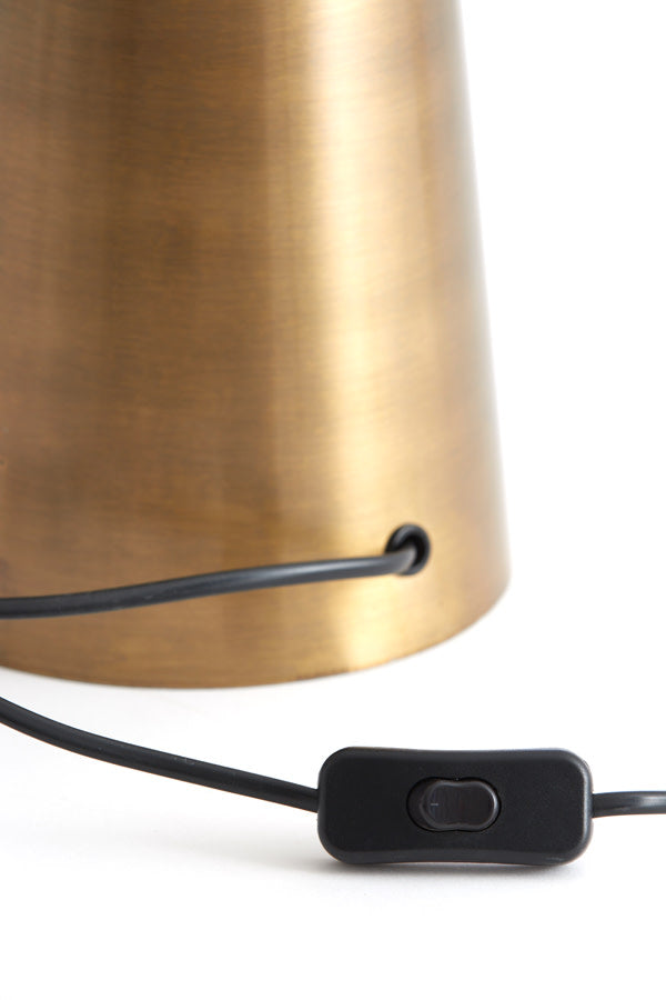 Yelos Antique Bronze Metal Table Lamp Base 35cm