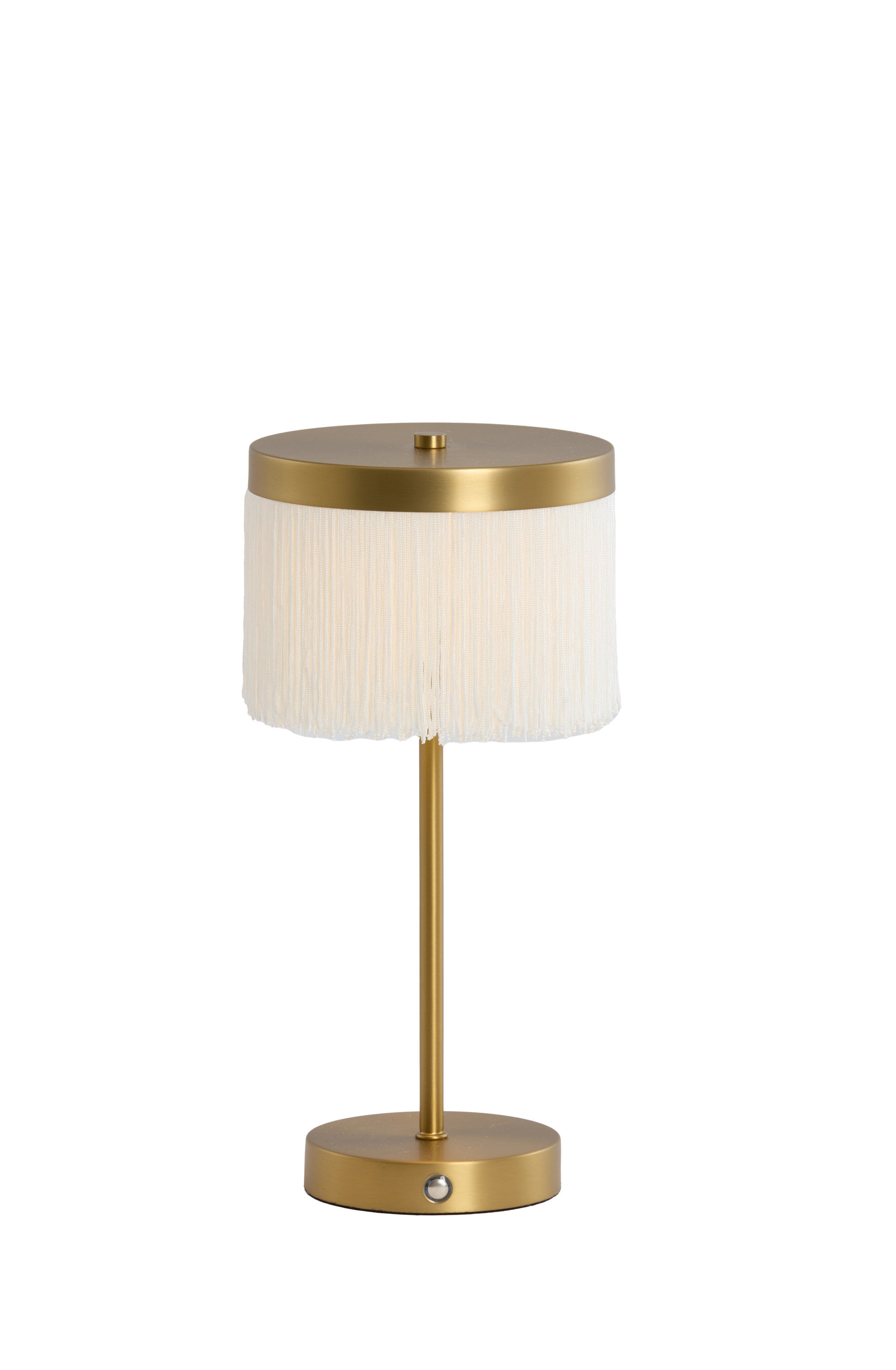 Diny Antique Bronze & Cream Metal LED Table Lamp