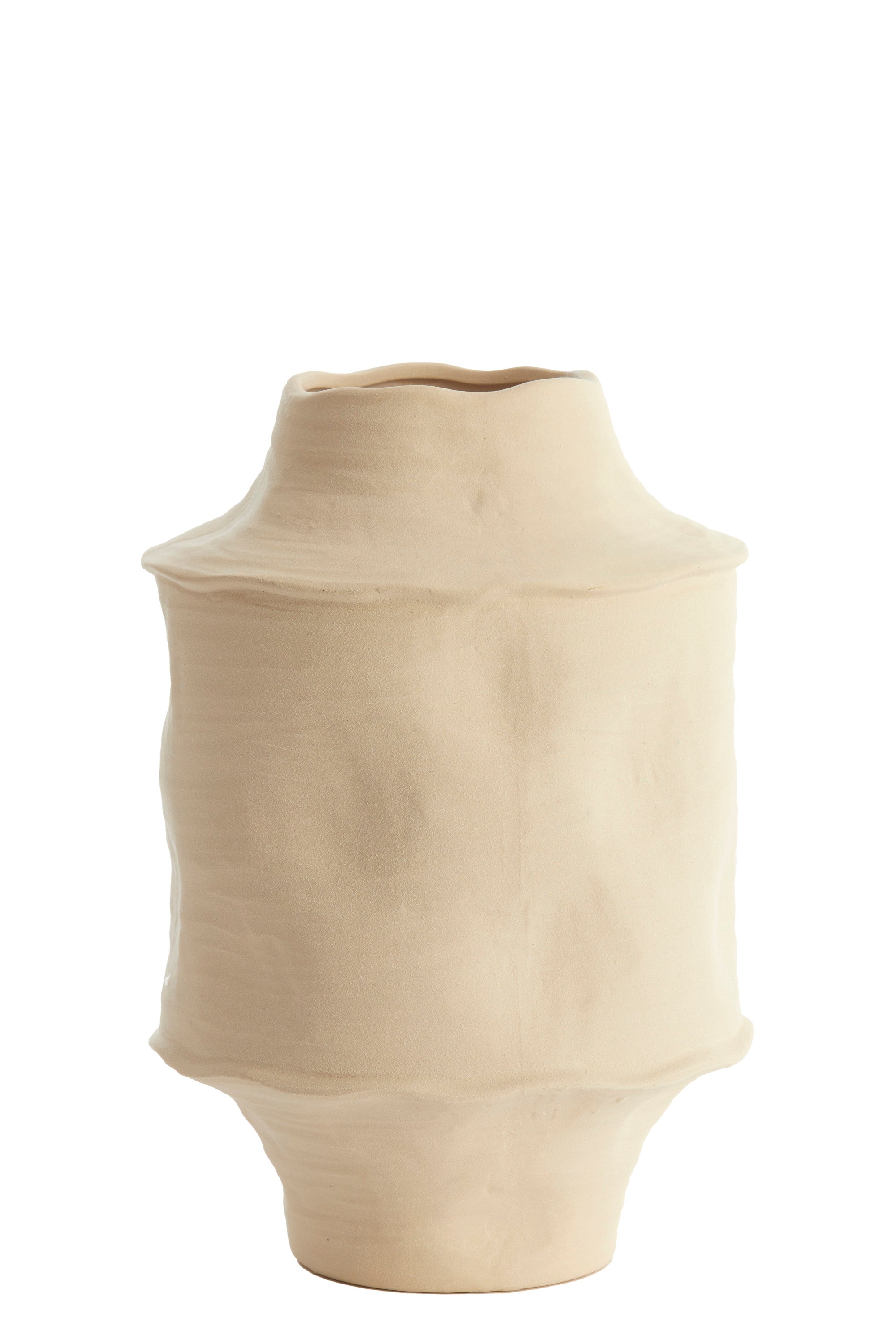 Corsico Matt Cream Ceramic Vase