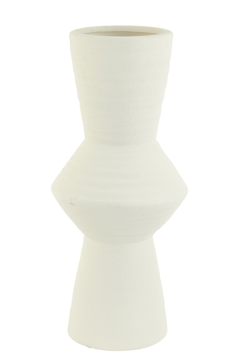 Ayla Cream Ceramic Vase