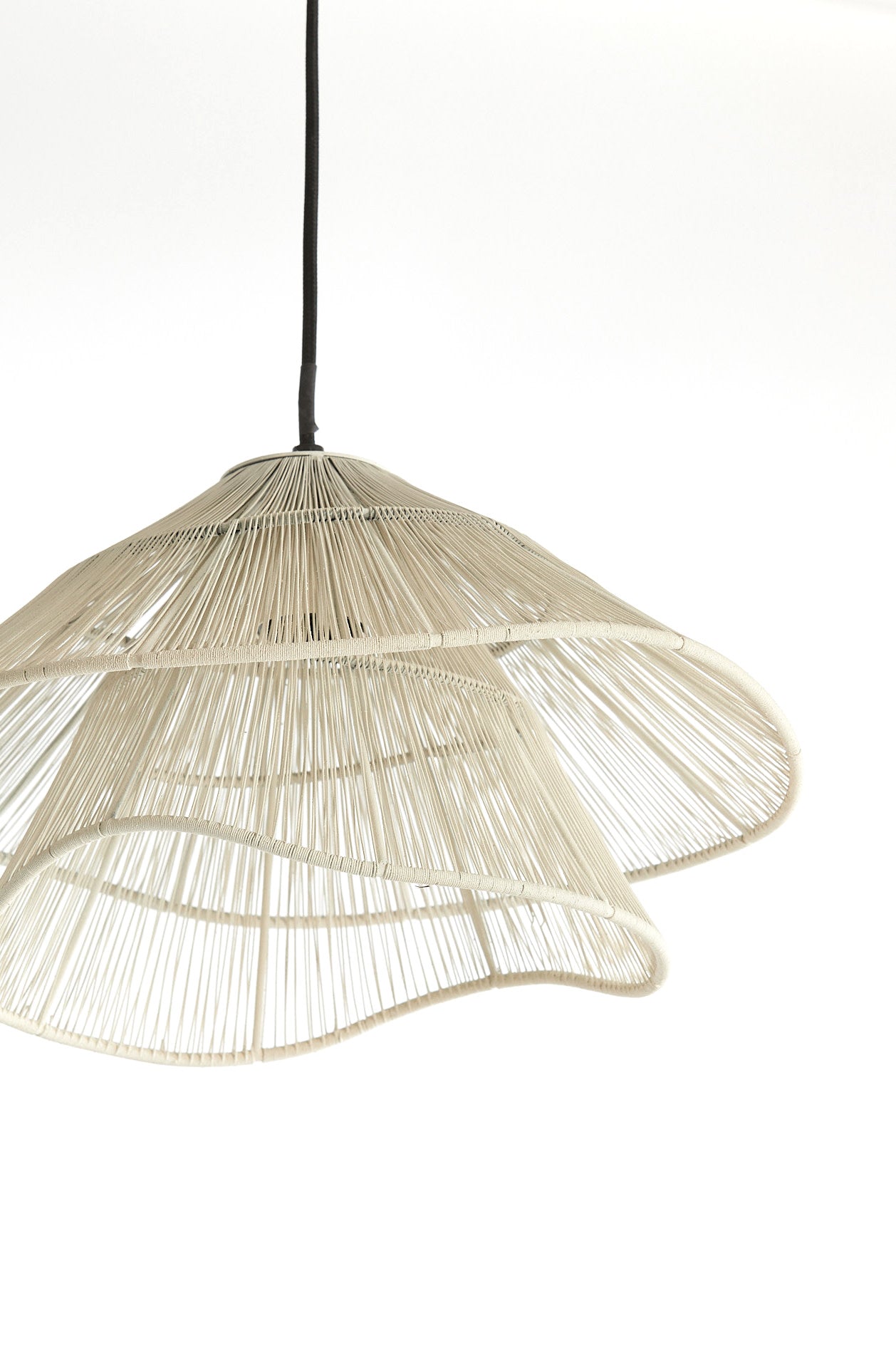 Alameda Cream Metal Pendant Light 36cm