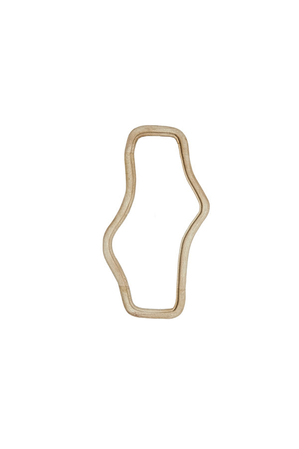 Celano Matt Natural Wood Wall Mirror 80cm