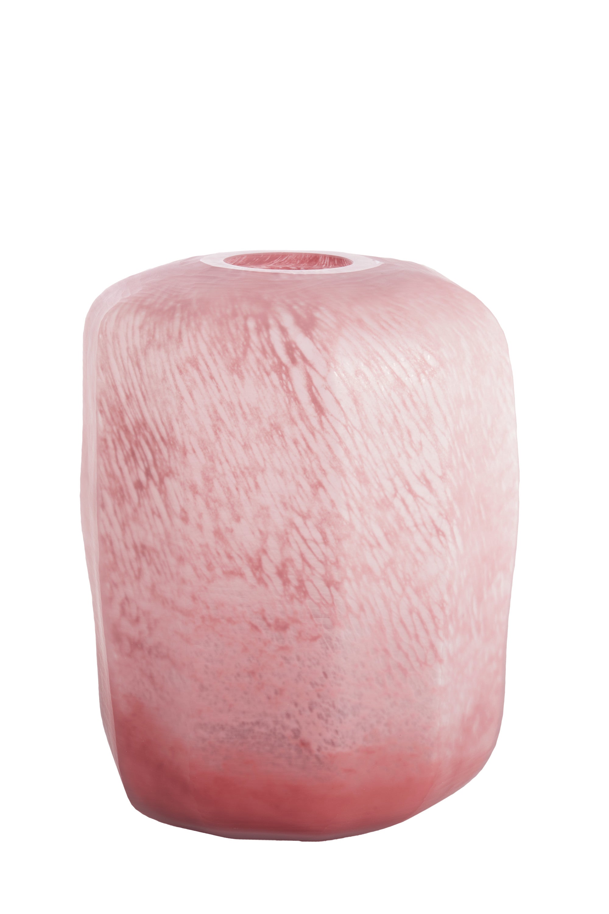 Pacengo Coral/Light Pink Glass Vase 42cm