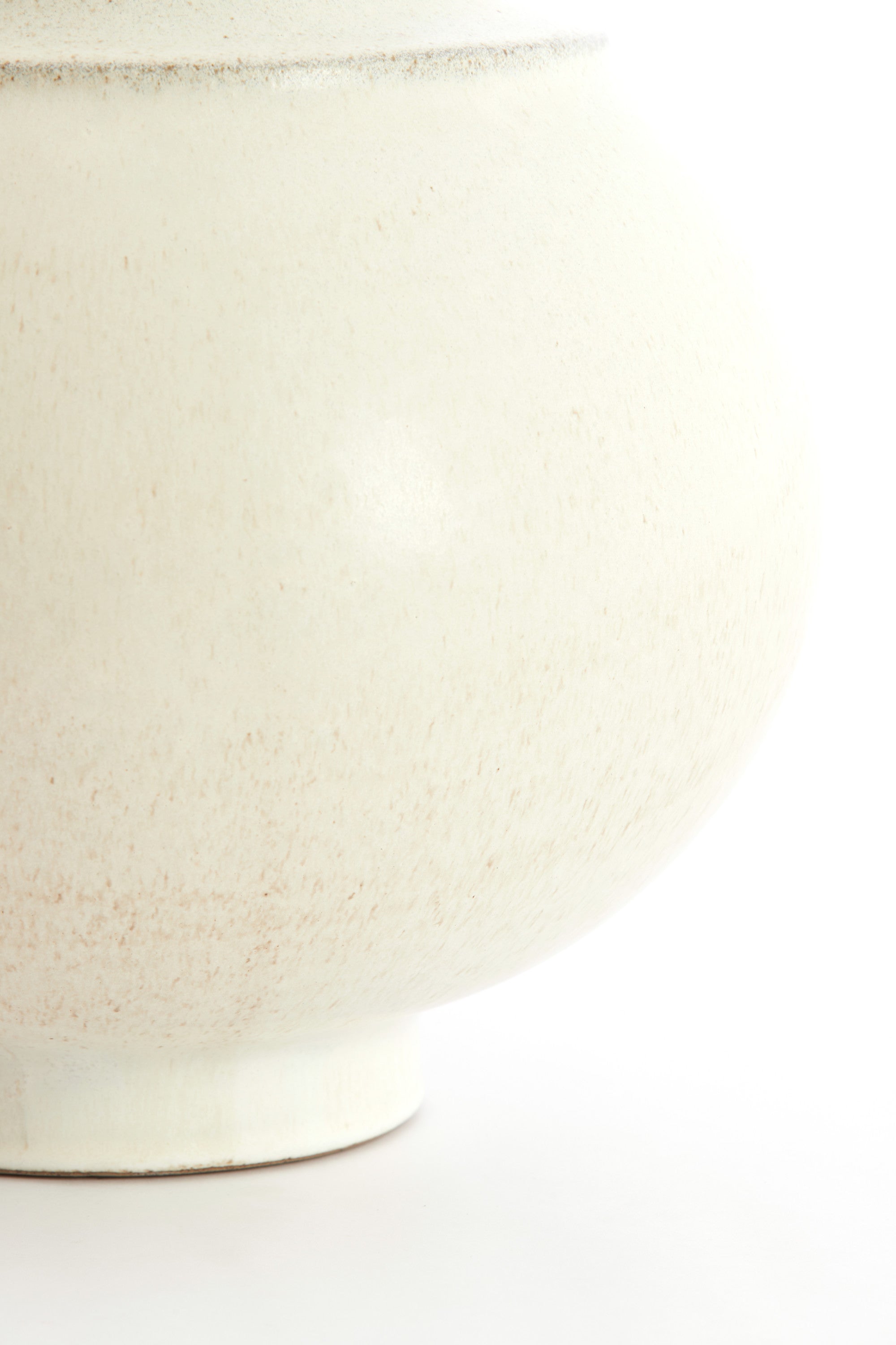 Lorea Matt Cream Ceramic Vase 25.5cm