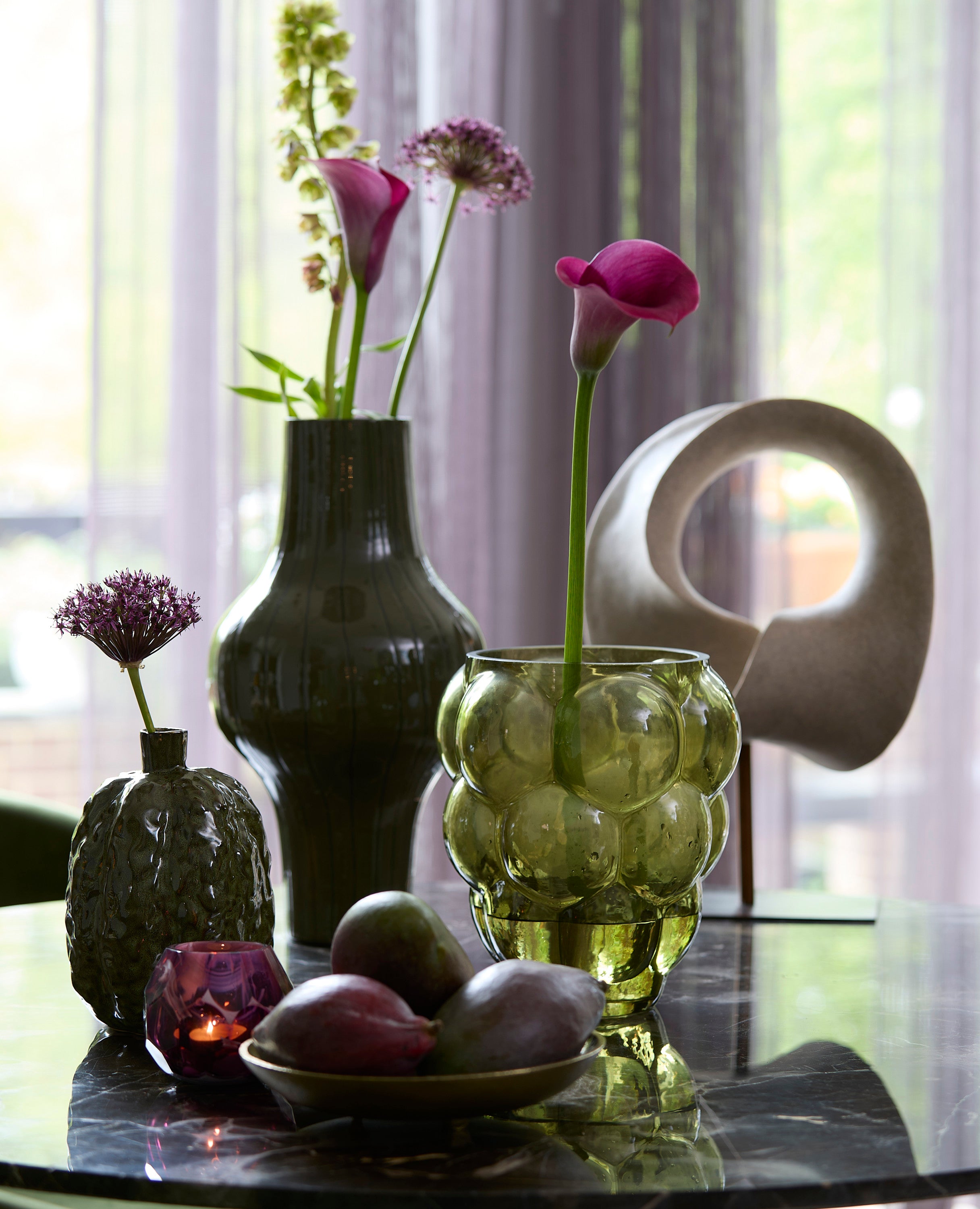 Vodice Taupe & Dark Bronze Ornament on Stand