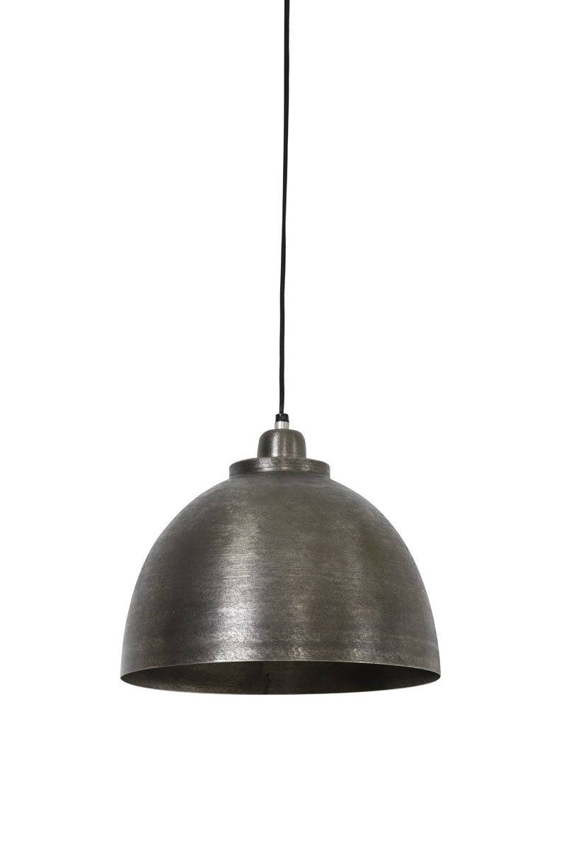 Kylie Dark Raw Nickel Metal Pendant Light 30cm