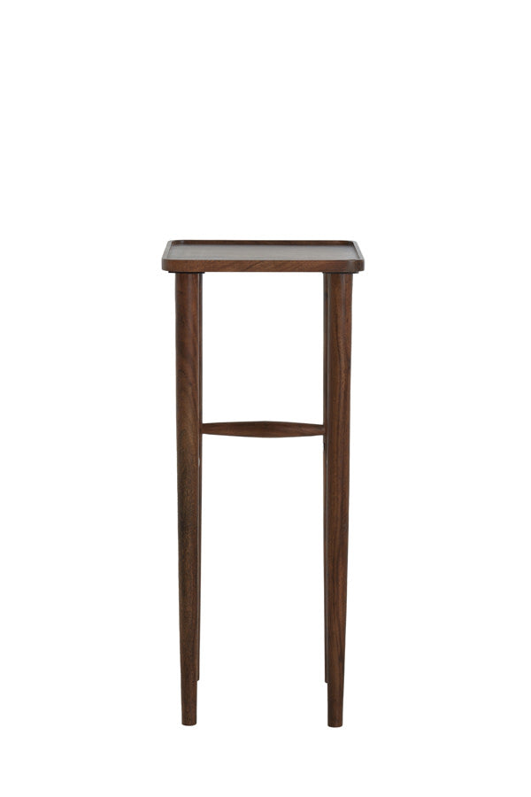 Qiano Brown Acacia Wood Plinth 100cm