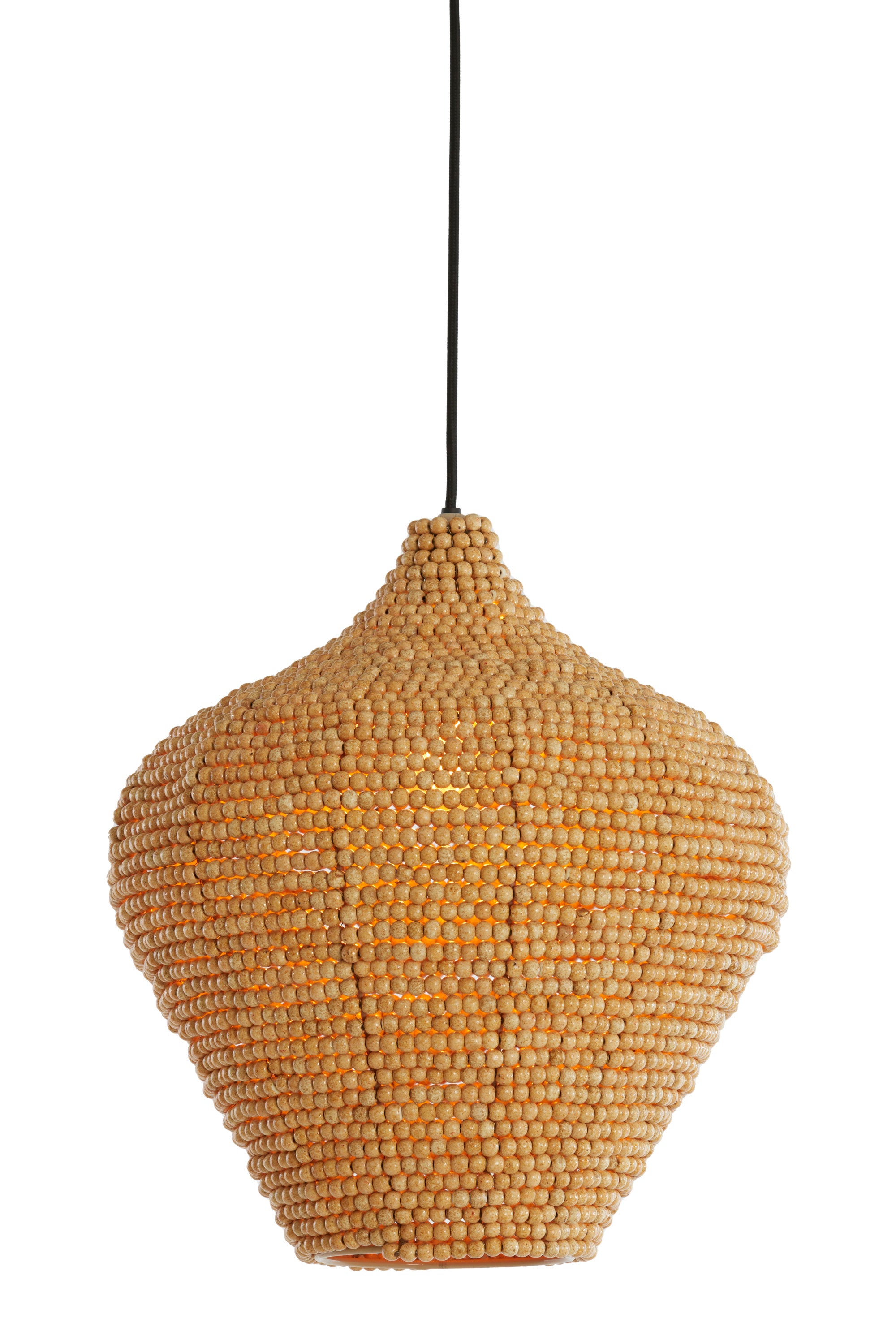 Kalenga Beads Natural Metal Pendant Light 36cm