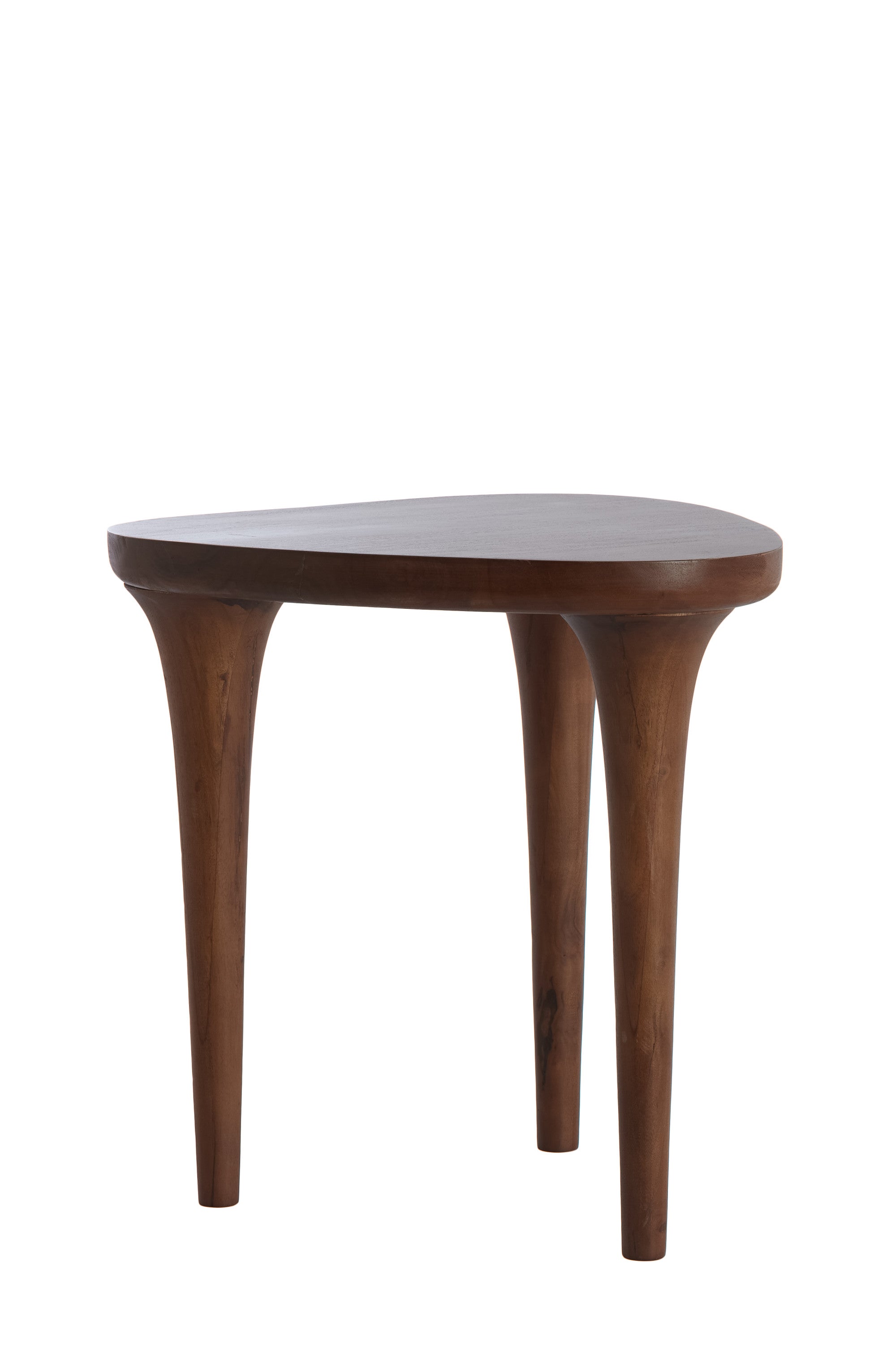 Zulio Dark Brown Acacia Wood Side Table