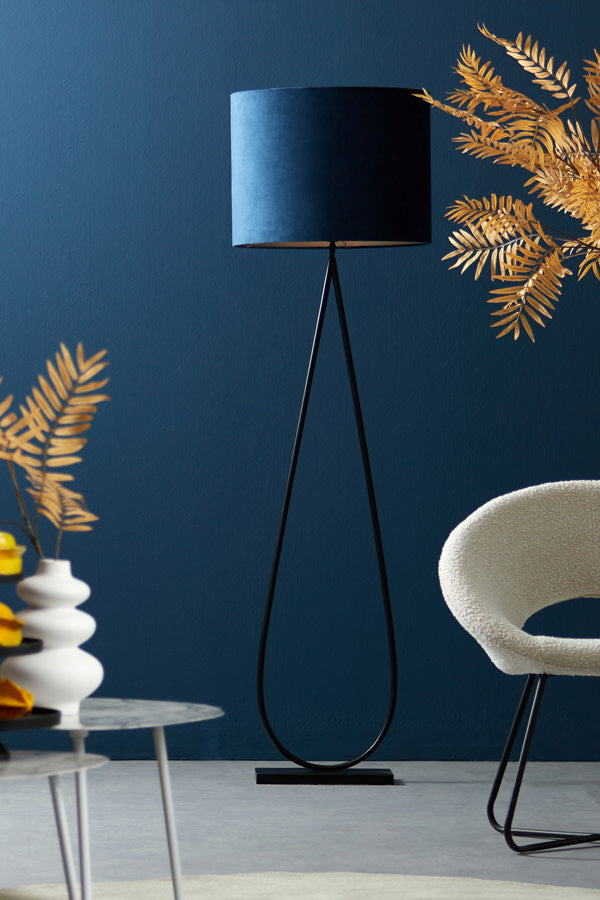 Tamsu Matt Black Metal Floor Lamp Base