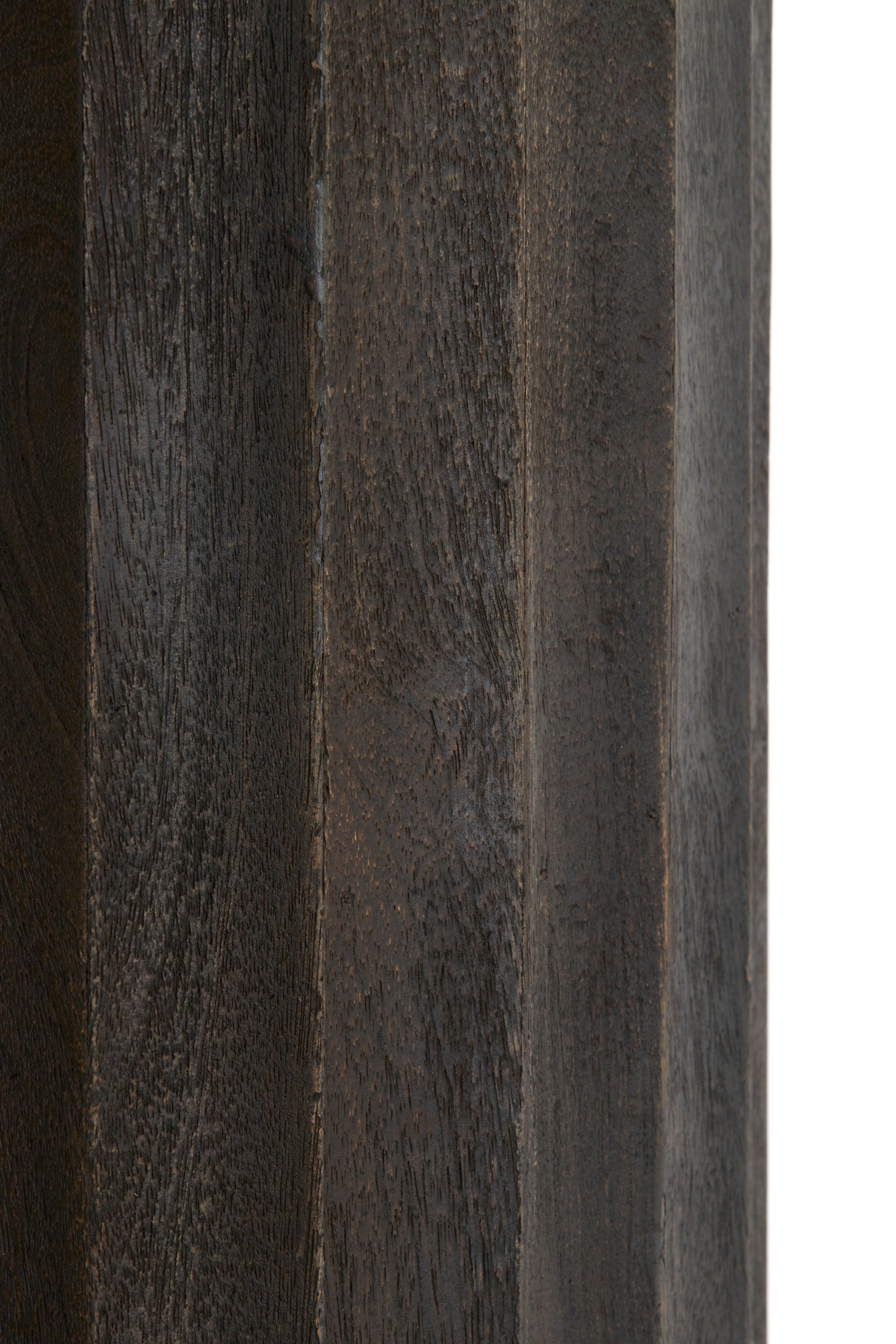 Ellena Matt Dark Russet Wood Plinth Side Table 60cm