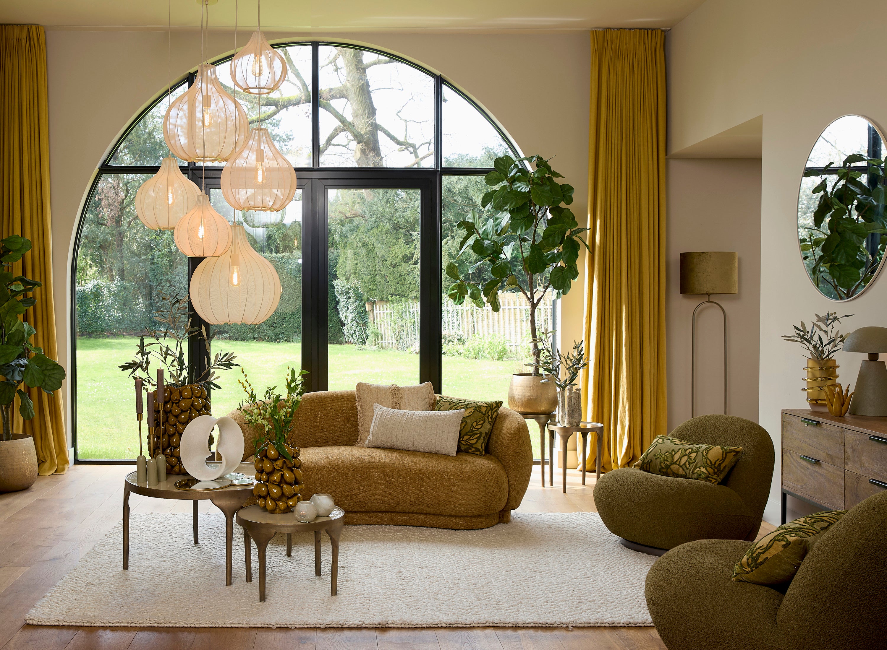 Elati Sand Pendant Light 39cm