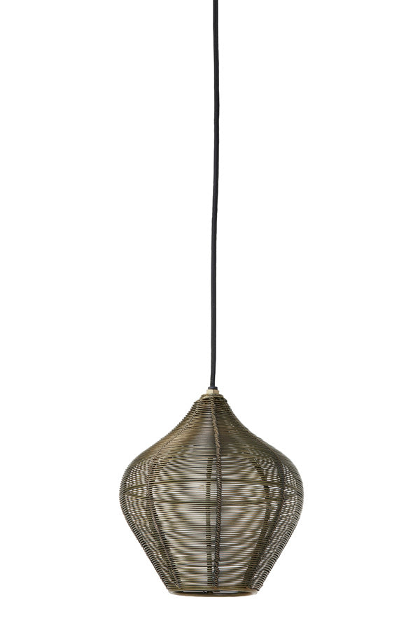 Alvaro Antique Bronze Metal Pendant Light 20cm