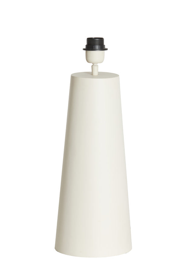 Yelos Matt Cream Metal Table Lamp Base 43cm