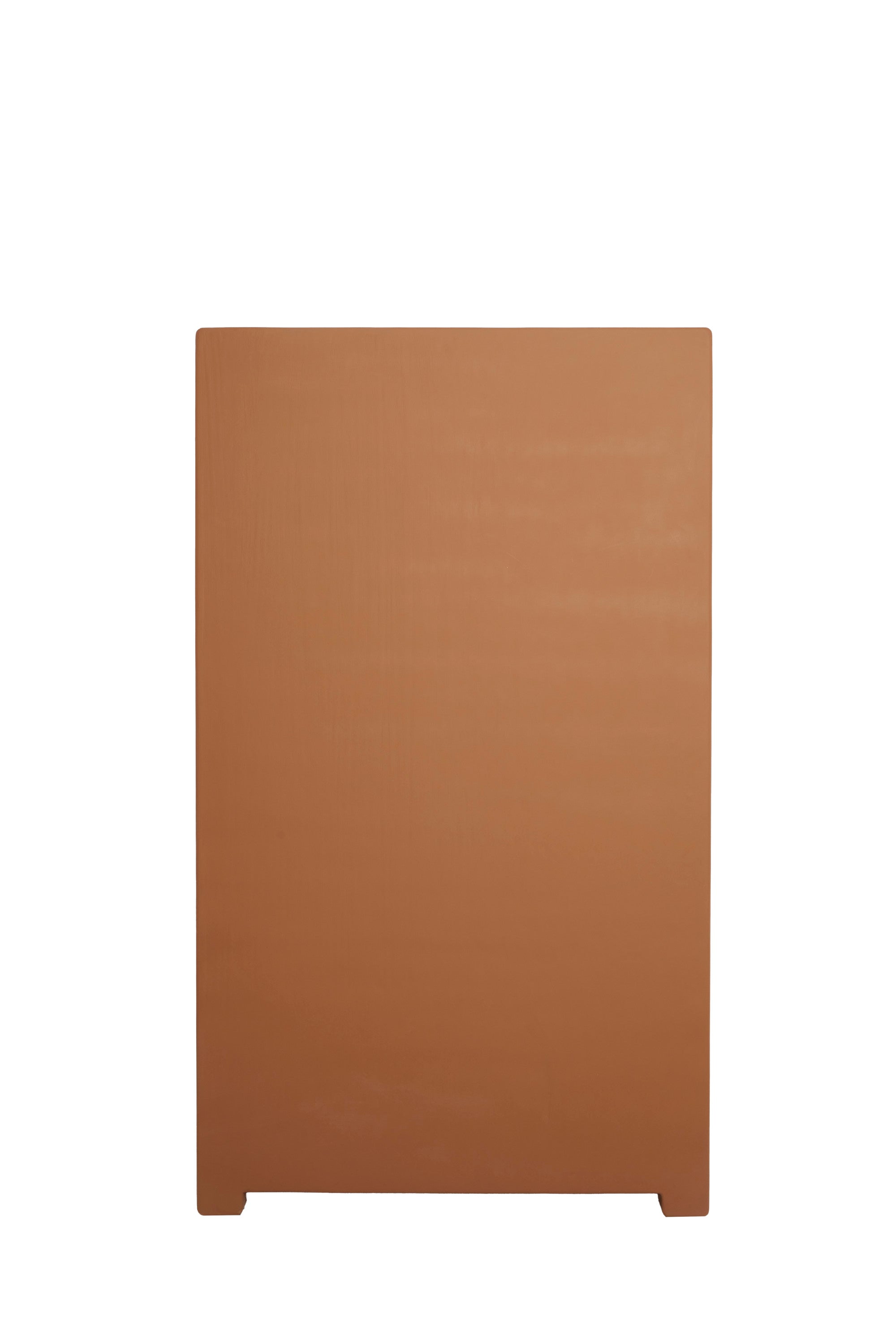 Nahua Terracotta Wood Tall Storage Cabinet