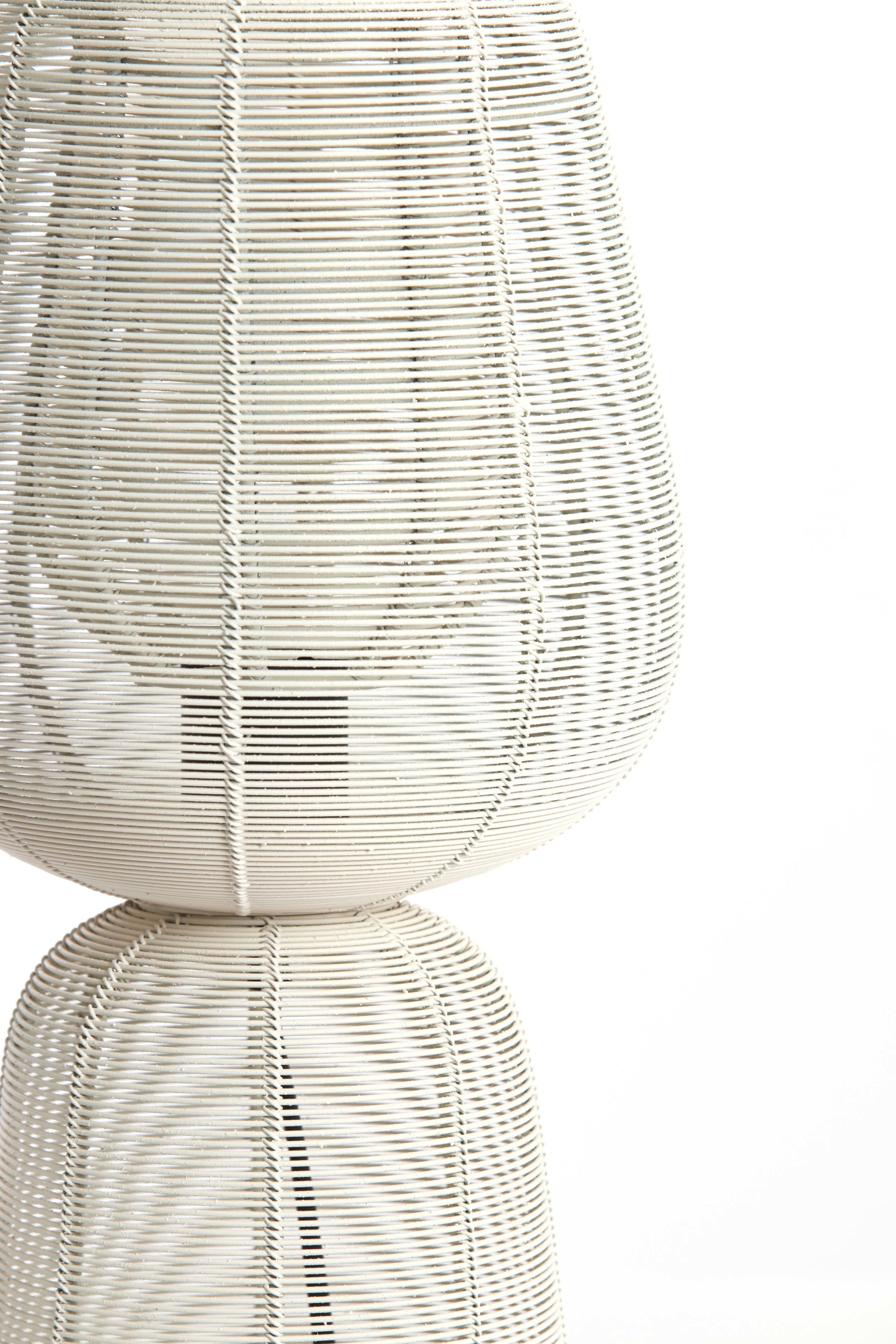 Aboso Cream Metal Table Lamp 42cm