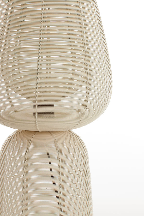Aboso Cream Metal Table Lamp 54cm