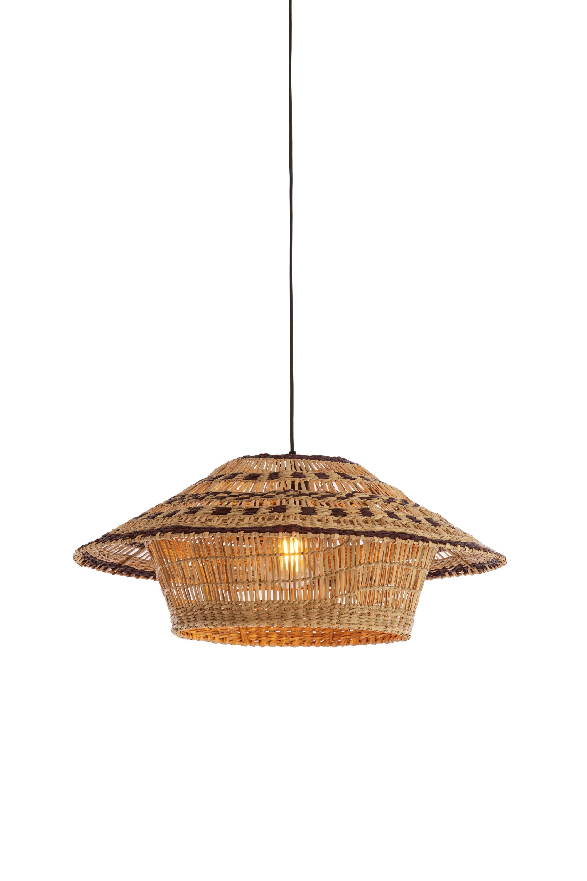 Owana Natural & Brown Seagrass Pendant Light 64cm