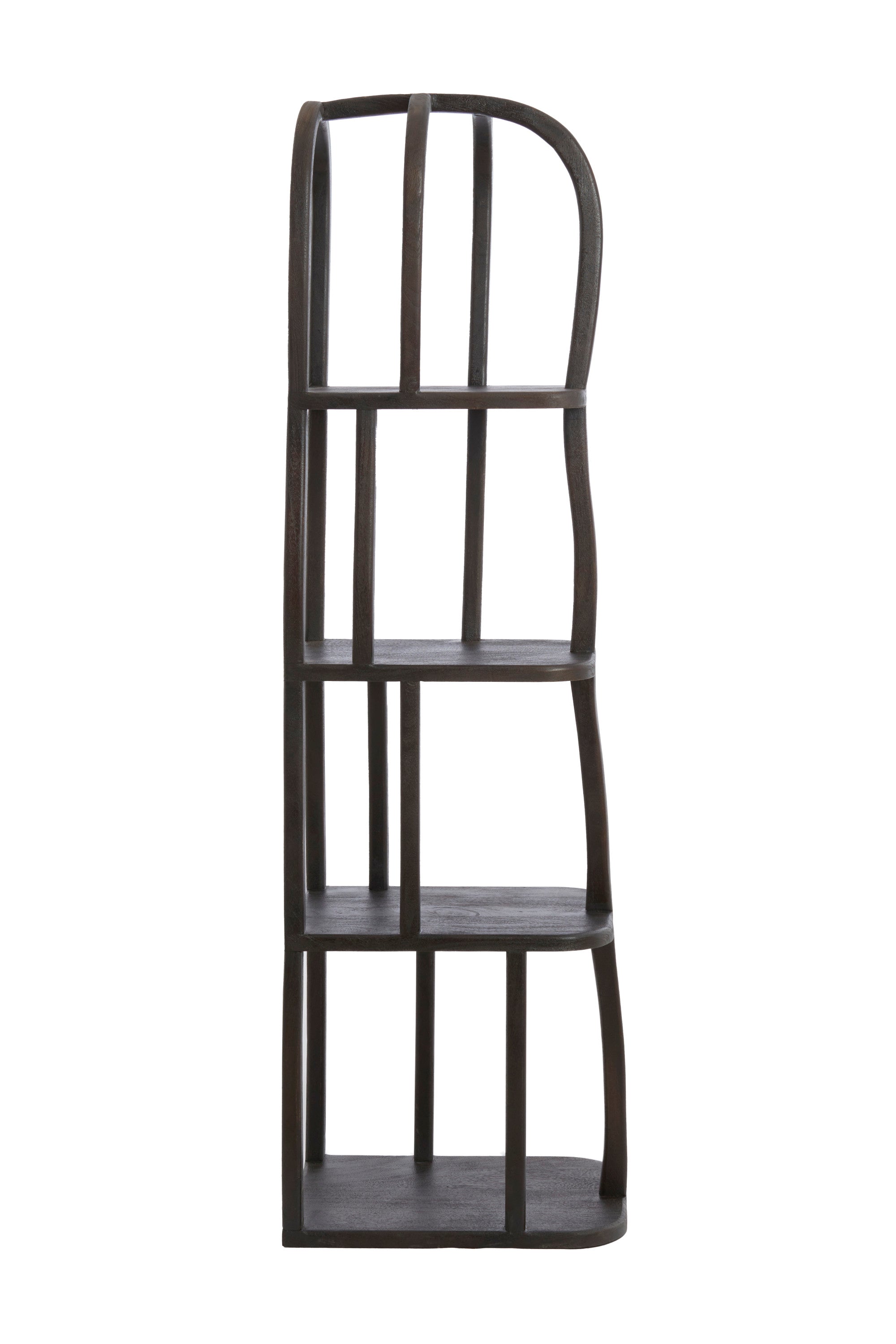 Lowe Matt Dark Russet Wood Open Display Unit