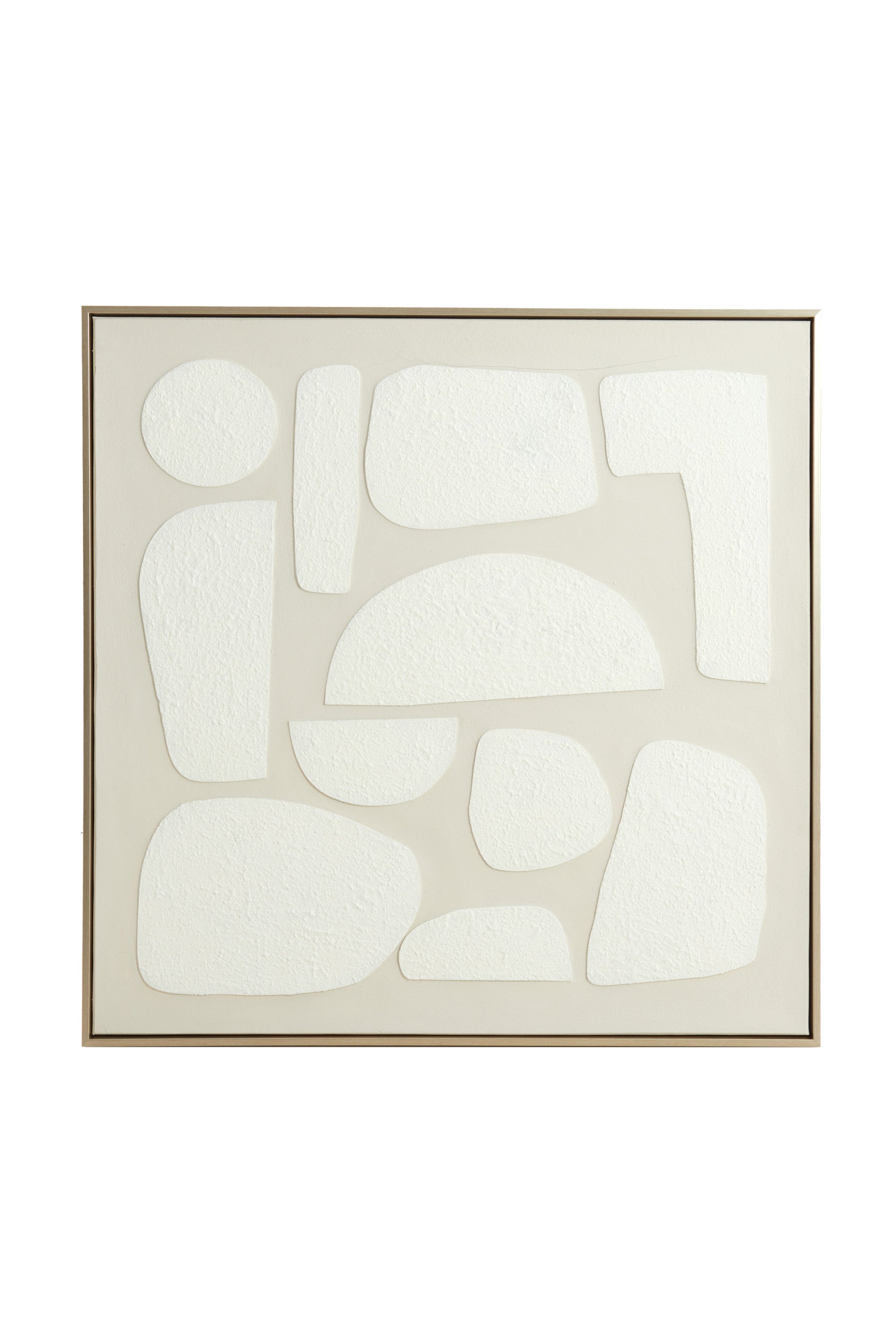 Nieves Sand & Cream Abstract Wall Art