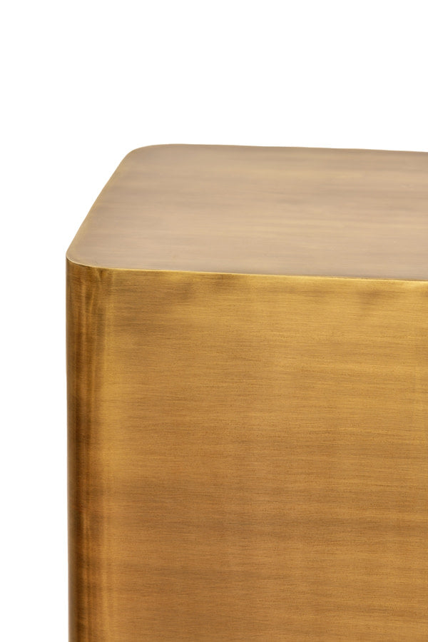 Alurio Antique Bronze Metal Plinth 80cm