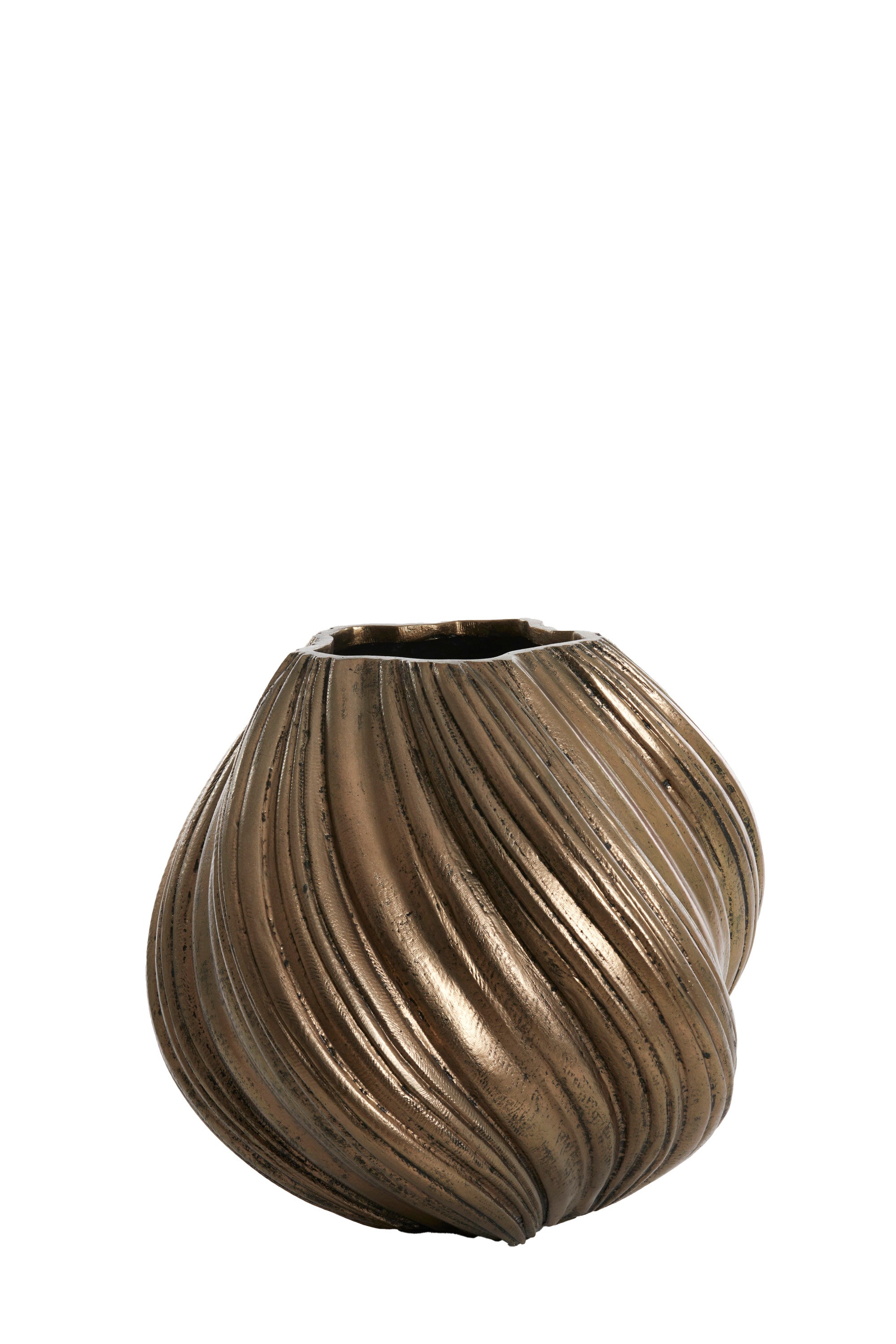 Yatung Antique Bronze Twisted Decorative Planter 48cm
