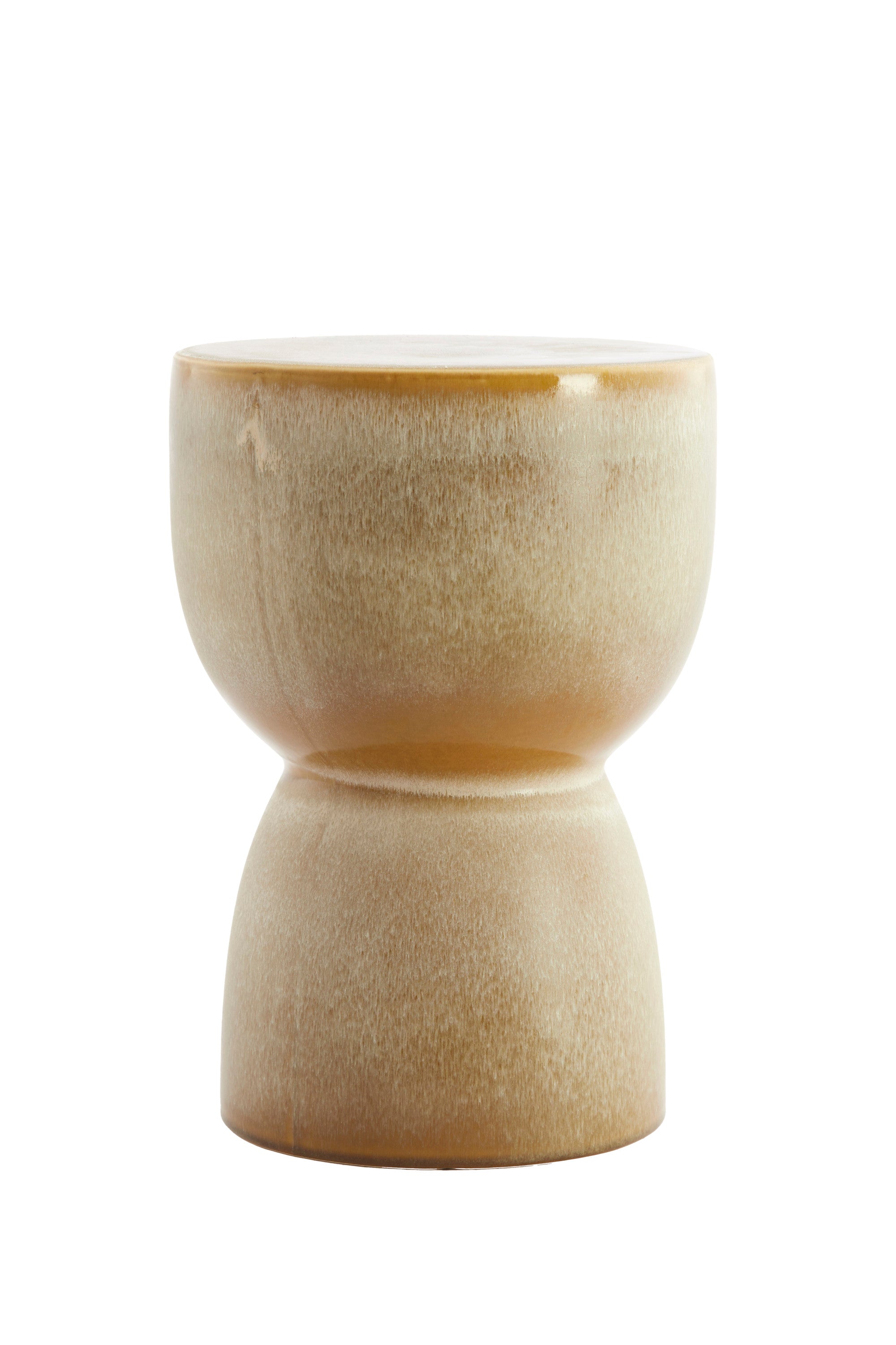 Finca Matt Olive Green Ceramic Round Side Table
