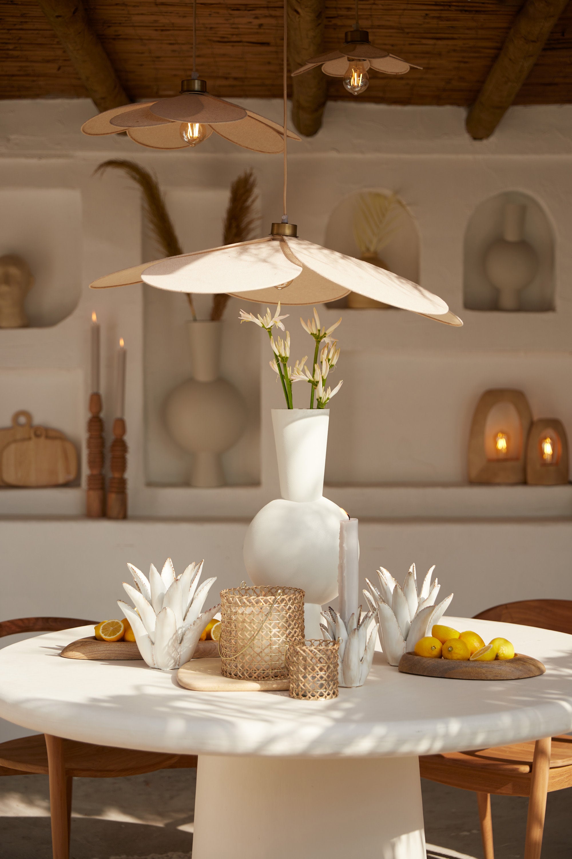 Fyano Sand Petal Pendant Light 79cm