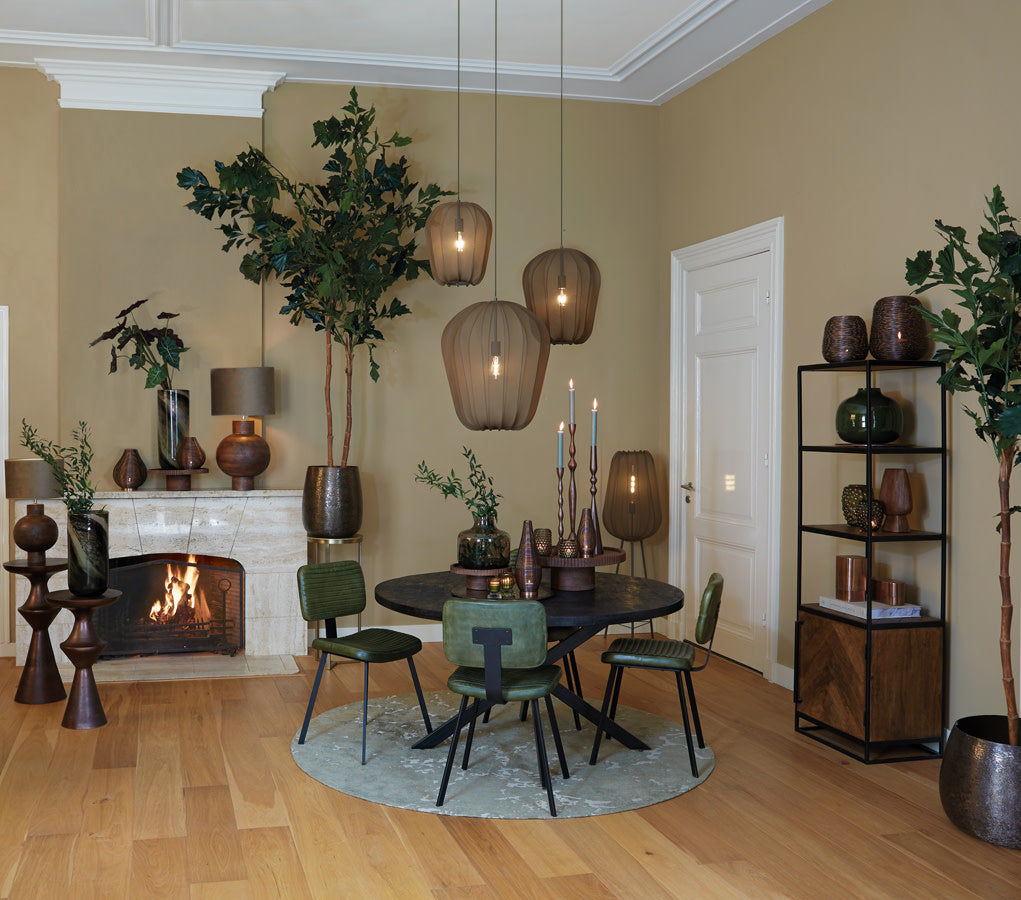 Plumeria Dark Green Pendant Light 50cm
