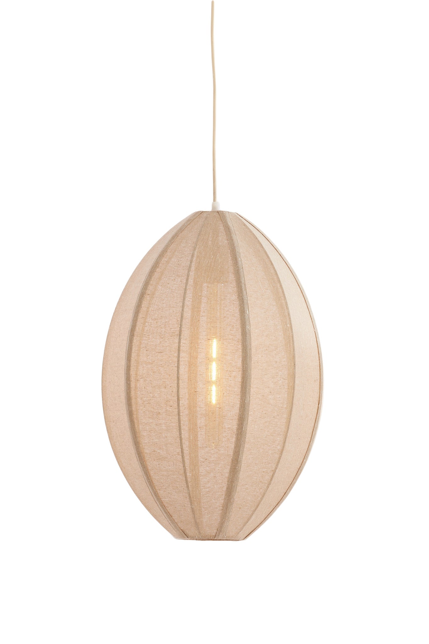 Milatos Natural Jute Pendant Light 38cm