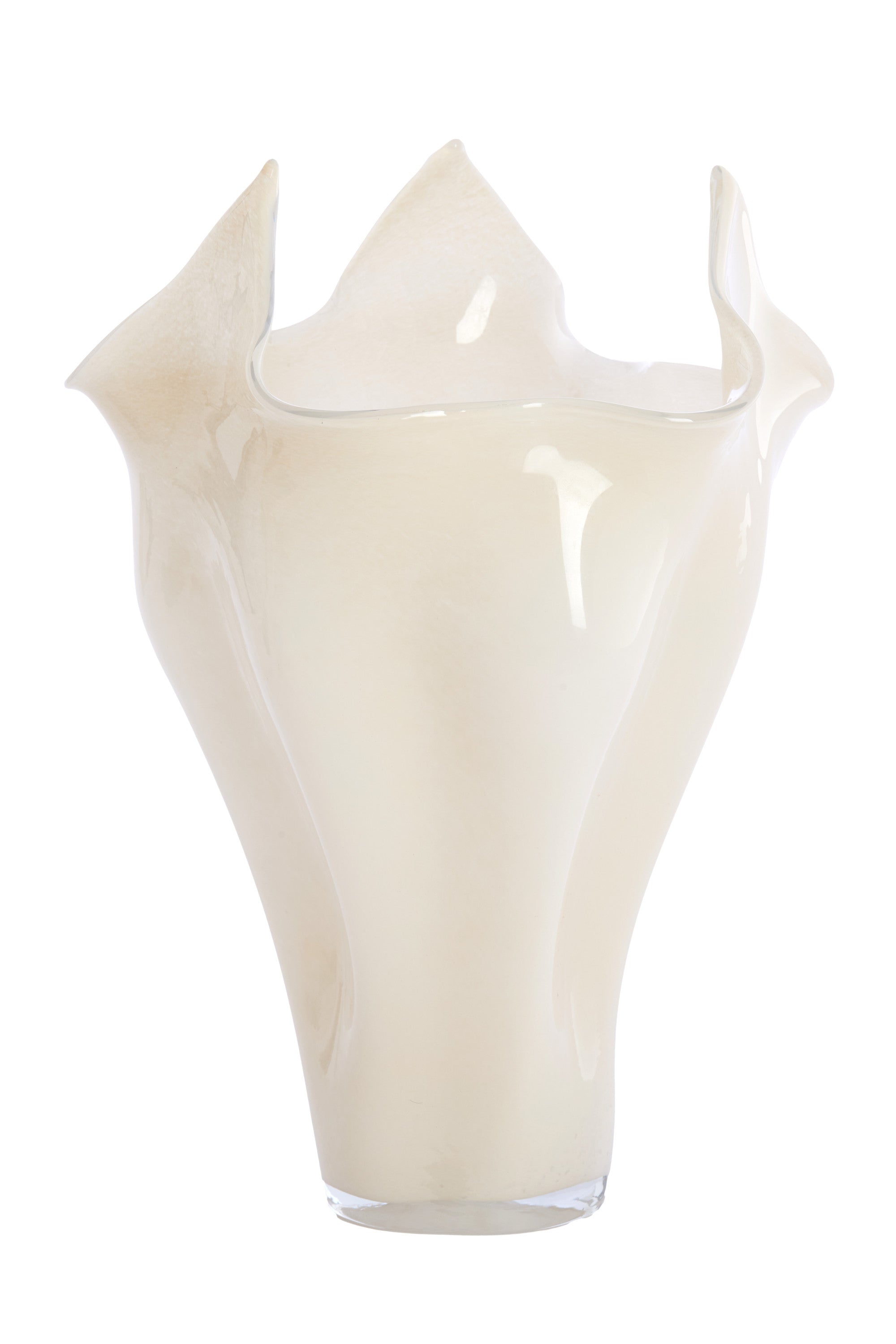 Aiora Milky Cream Glass Vase 53cm