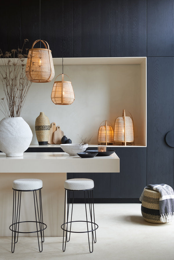 Jacinto Natural Bamboo Pendant Light 32cm
