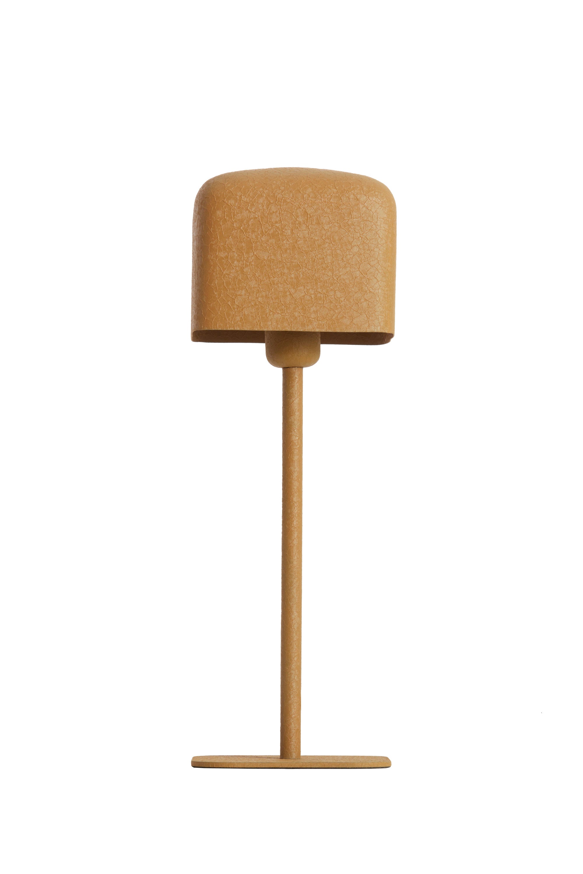 Elenie Matt Ochre Yellow Metal Table Lamp 46cm