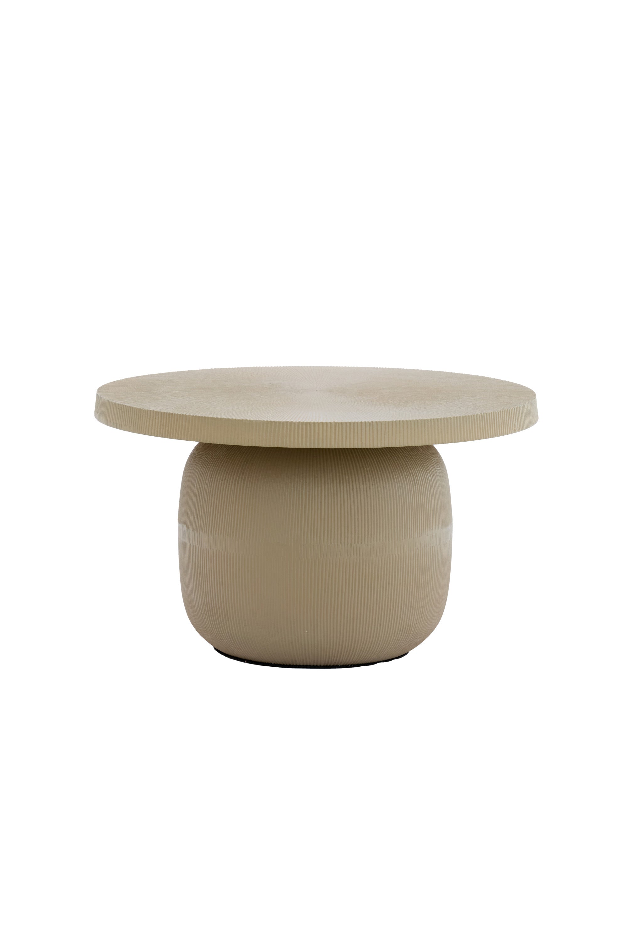 Tigran Matt Sand Metal Round Coffee Table 59cm