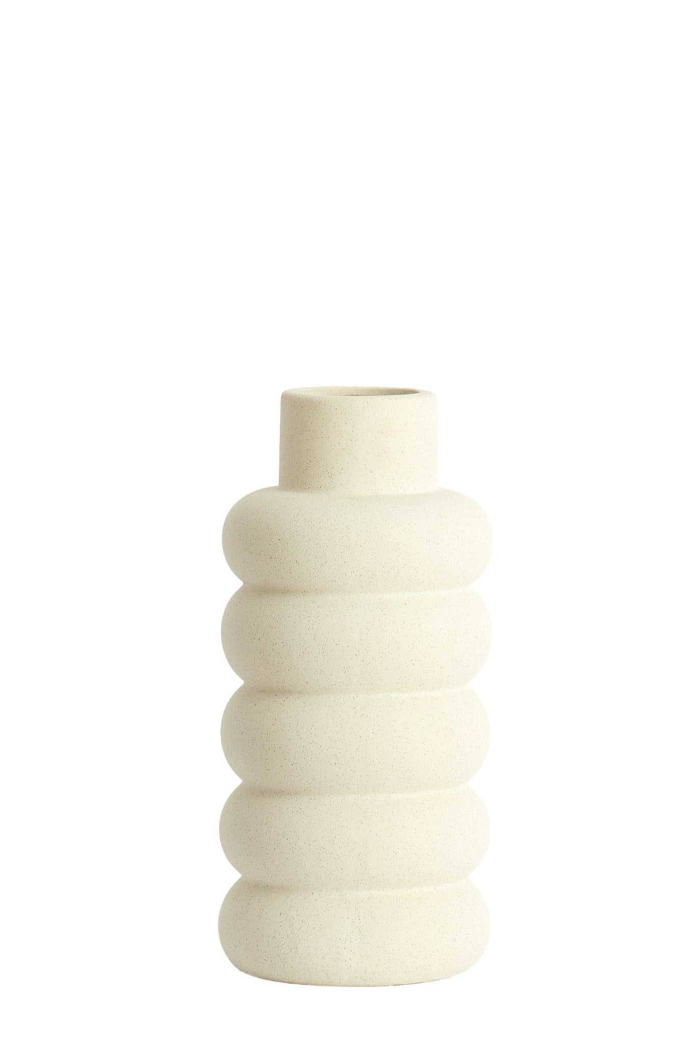 Triora Matt Cream Ceramic Vase 29.5cm