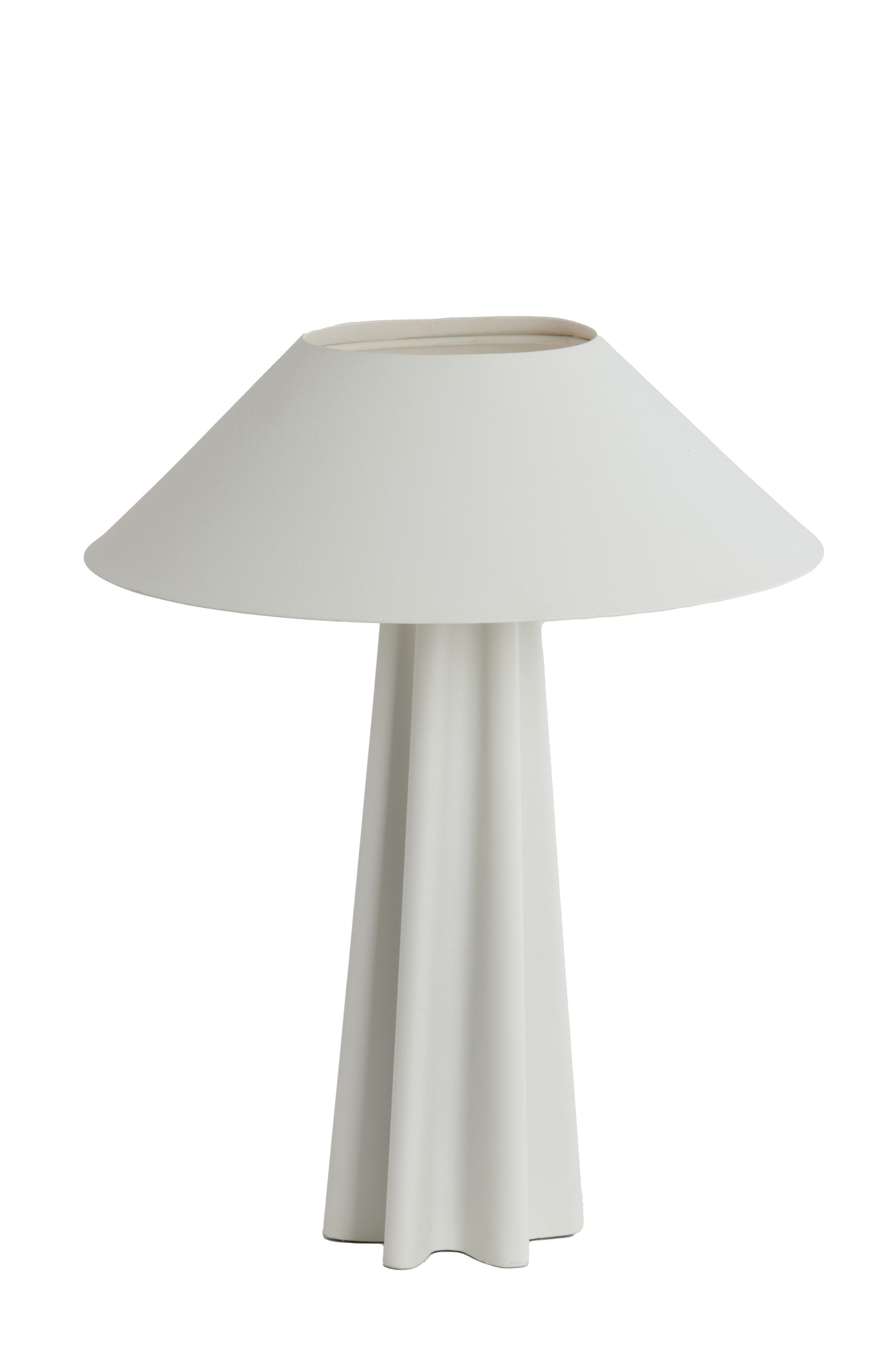 Cukai Matt White Metal Table Lamp