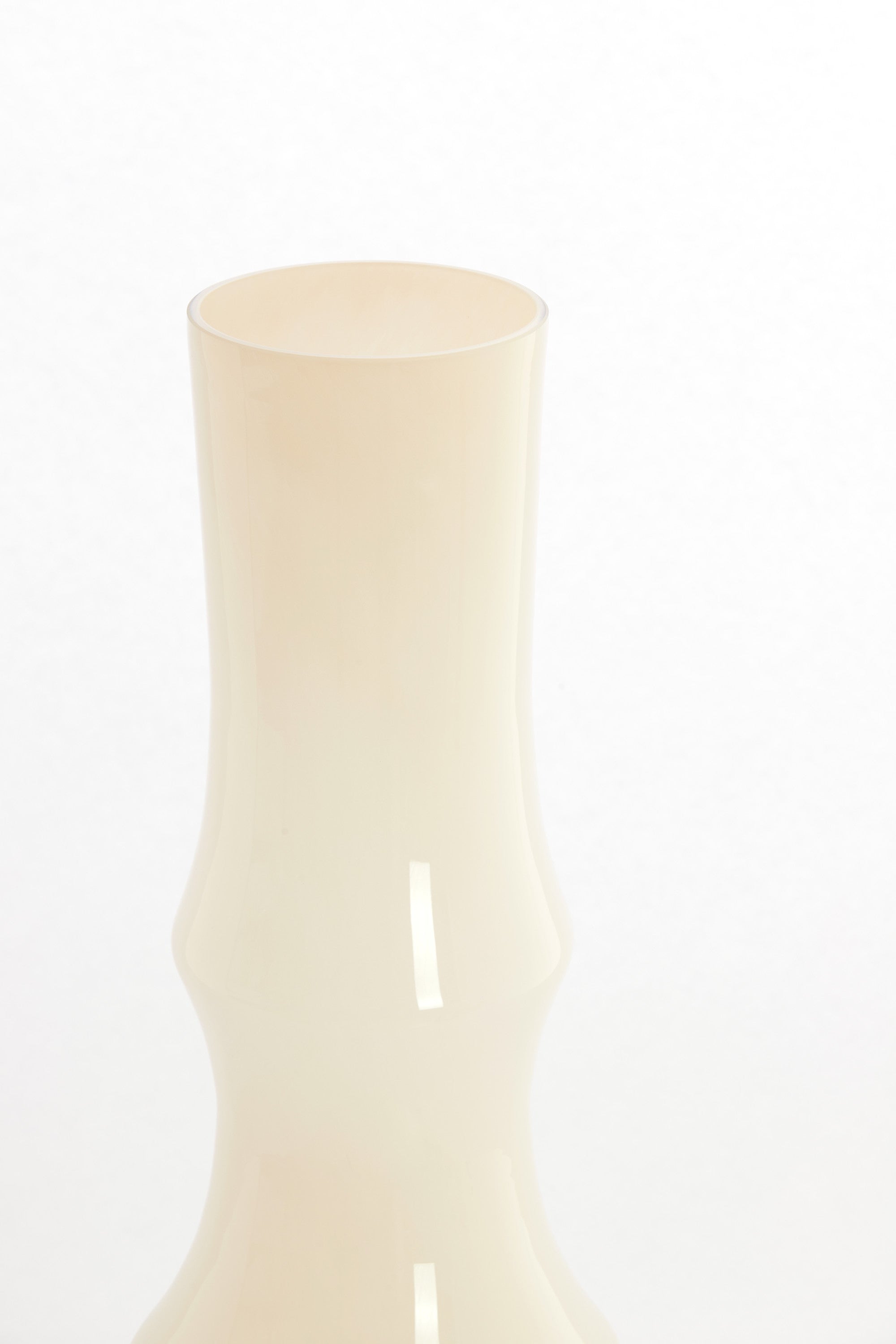 Fiorenza Cream Glass Vase 70cm