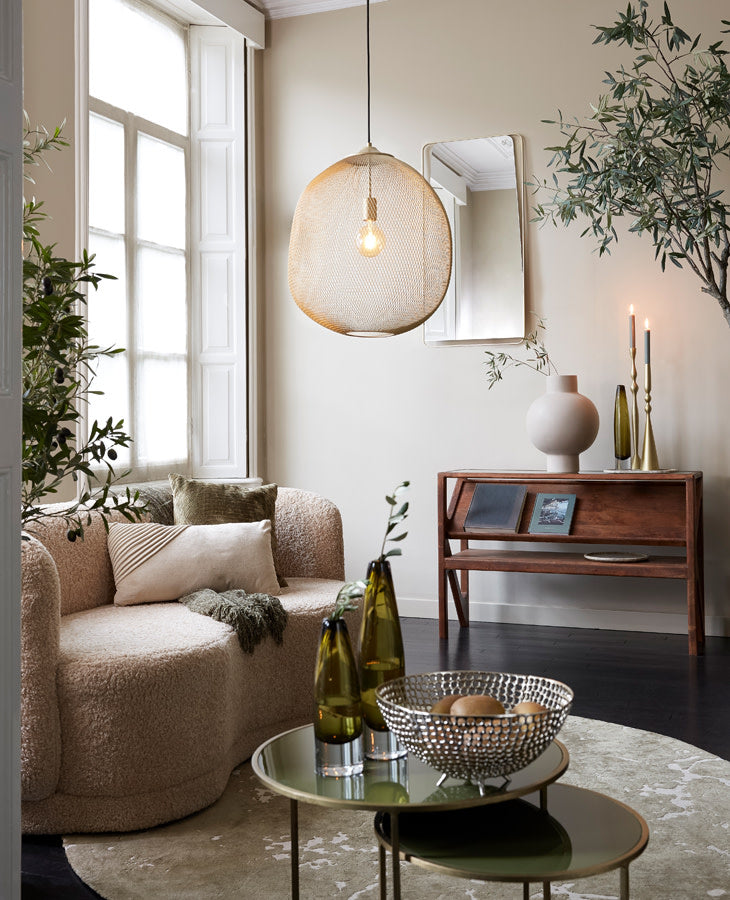 Moroc Gold Metal Pendant Light 40cm