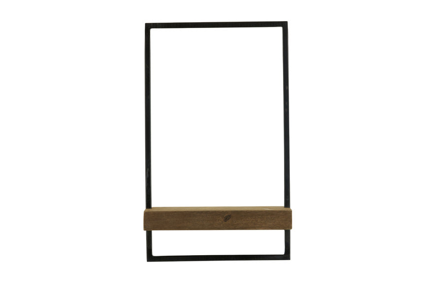 Maddison Dark Brown Wood Wall Shelf 30cm