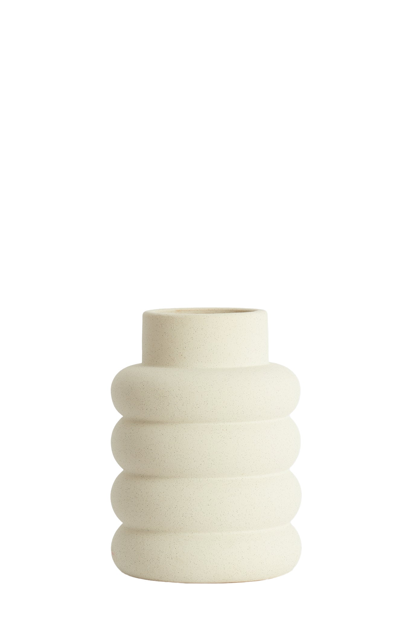 Triora Matt Cream Ceramic Vase 32.5cm