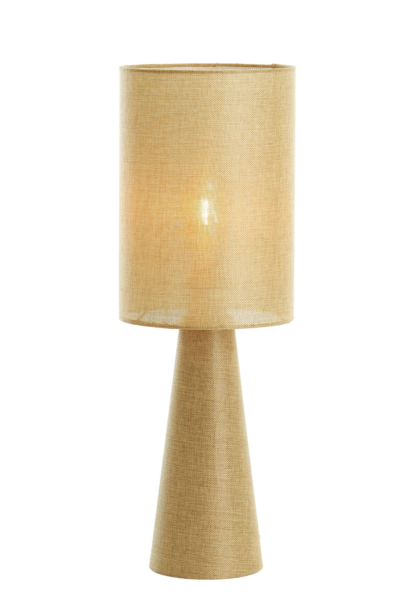 Micky Olive Green Linen Table Lamp