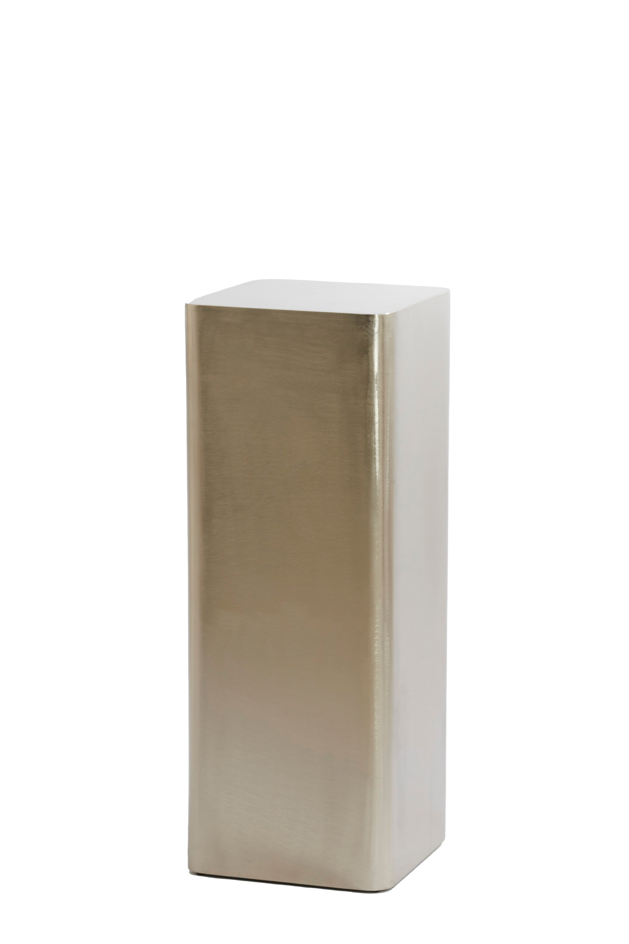 Alurio Satin Nickel Metal Plinth 80cm