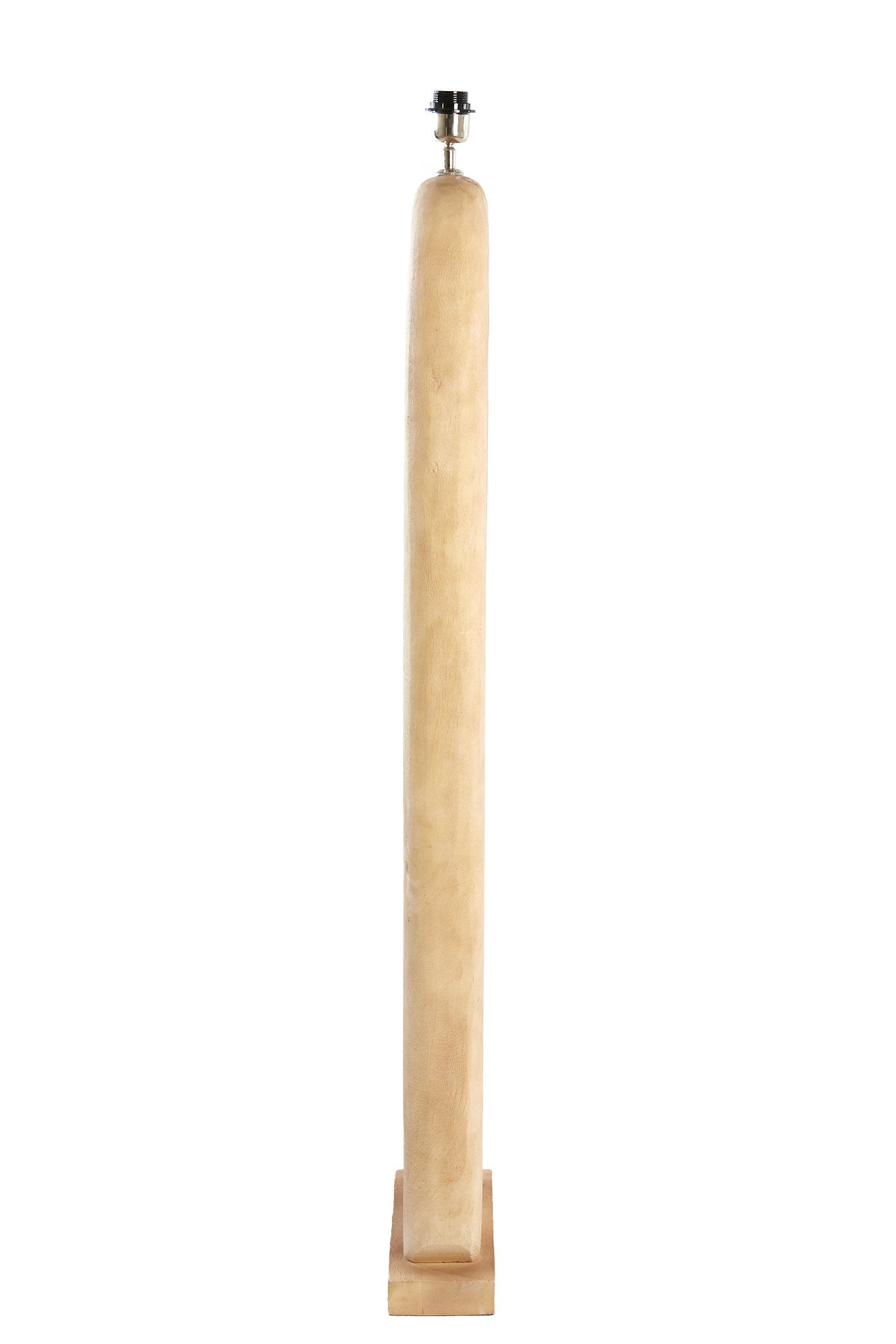 Kelafo Matt Natural Wood Floor Lamp Base