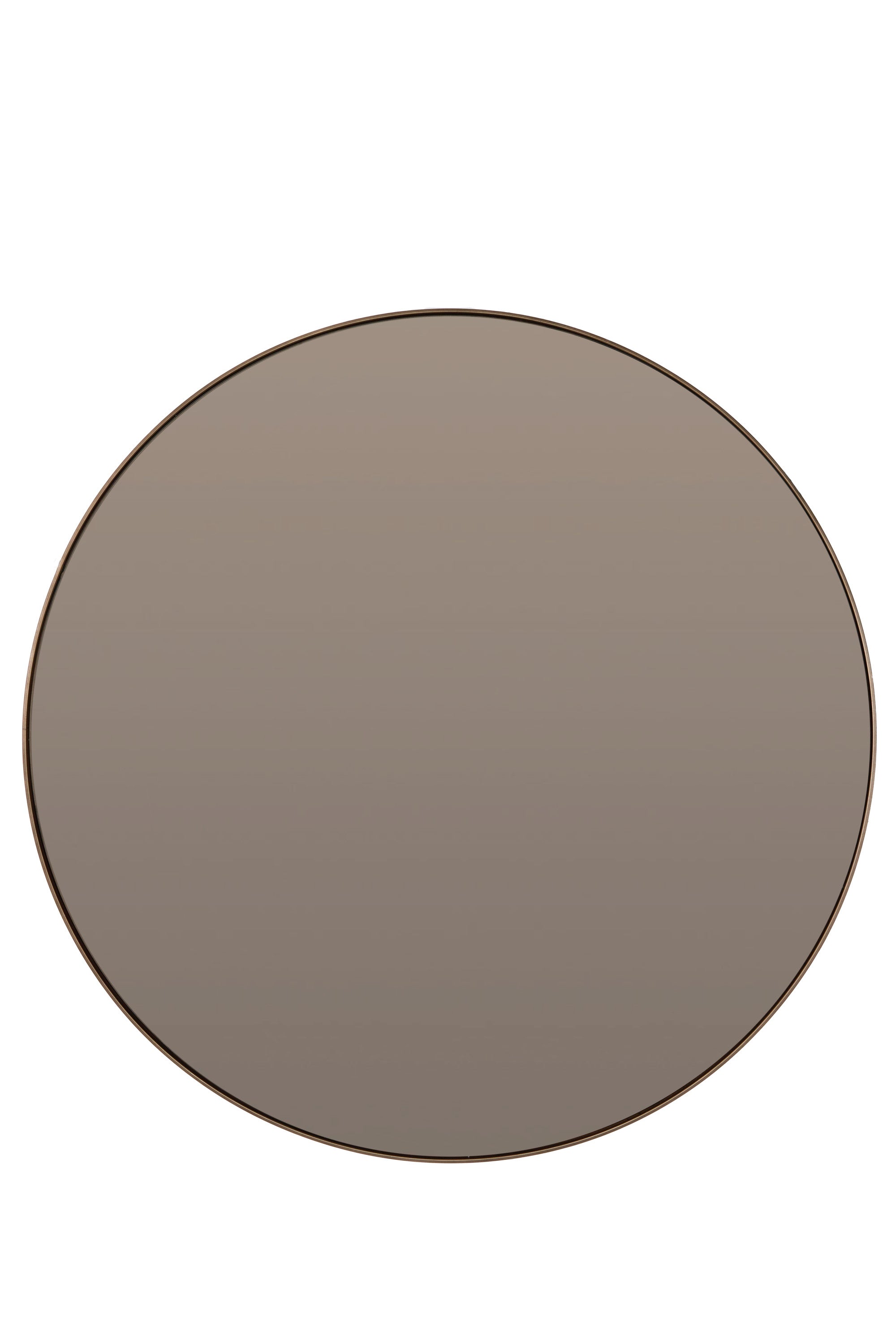 Espejo Brown Glass Round Mirror 116cm