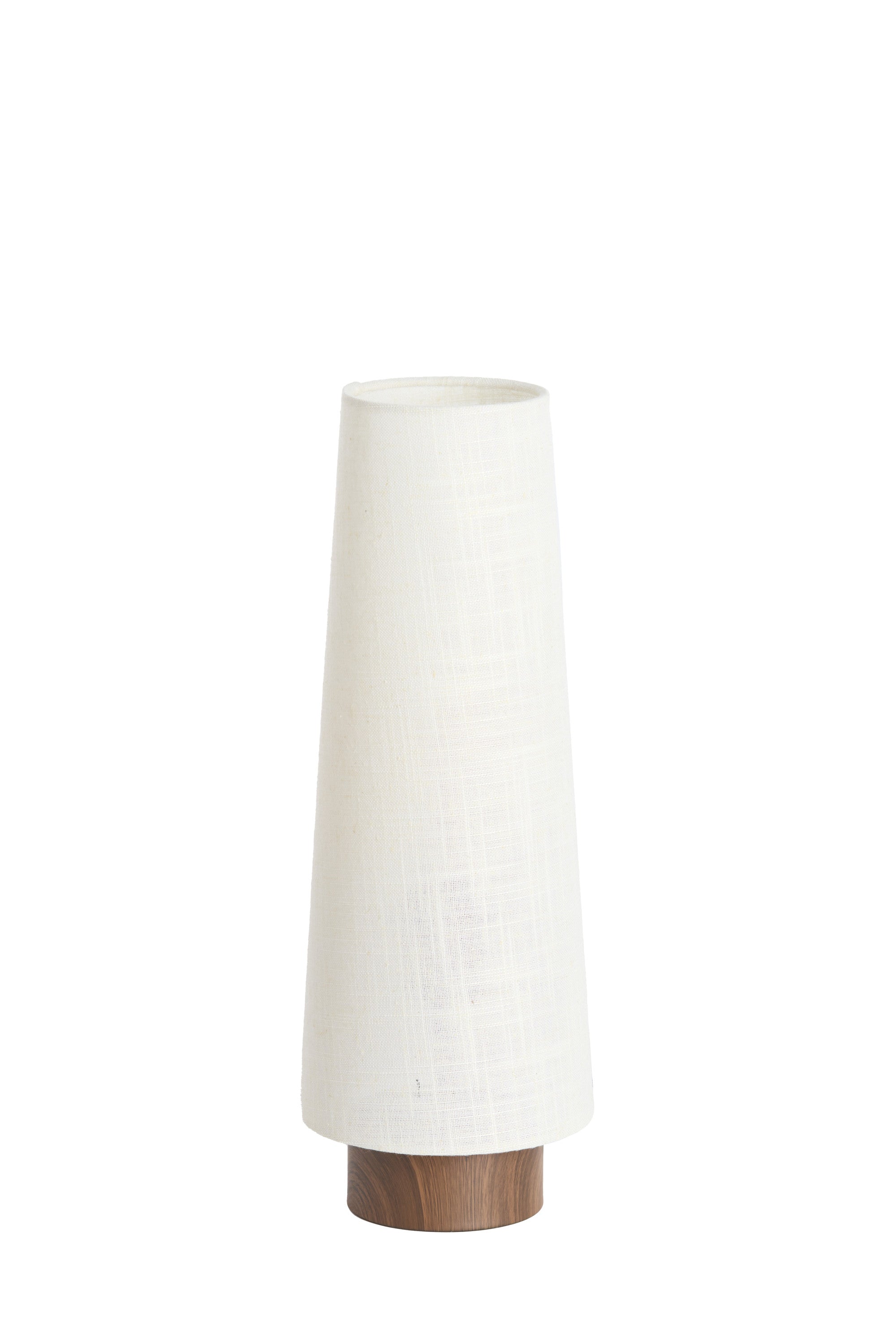 Howie Dark Brown Wood Effect & Cream Table Lamp 42cm