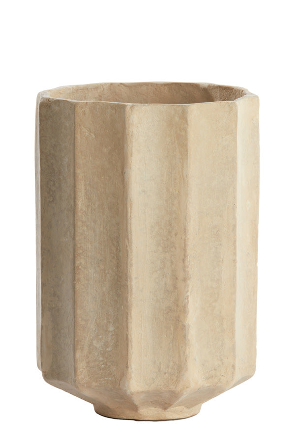 Salou Natural Papier Mâché Decorative Planter 32cm